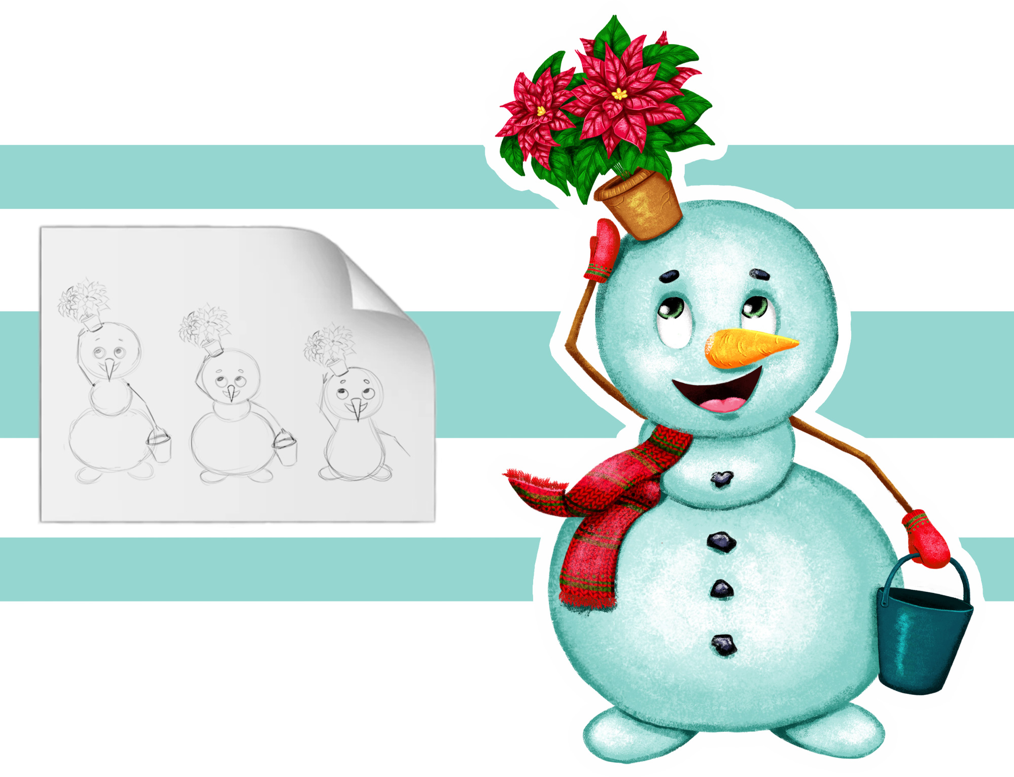 Новогодний стикерпак — Изображение №4 — Иллюстрация, Графика на Dprofile