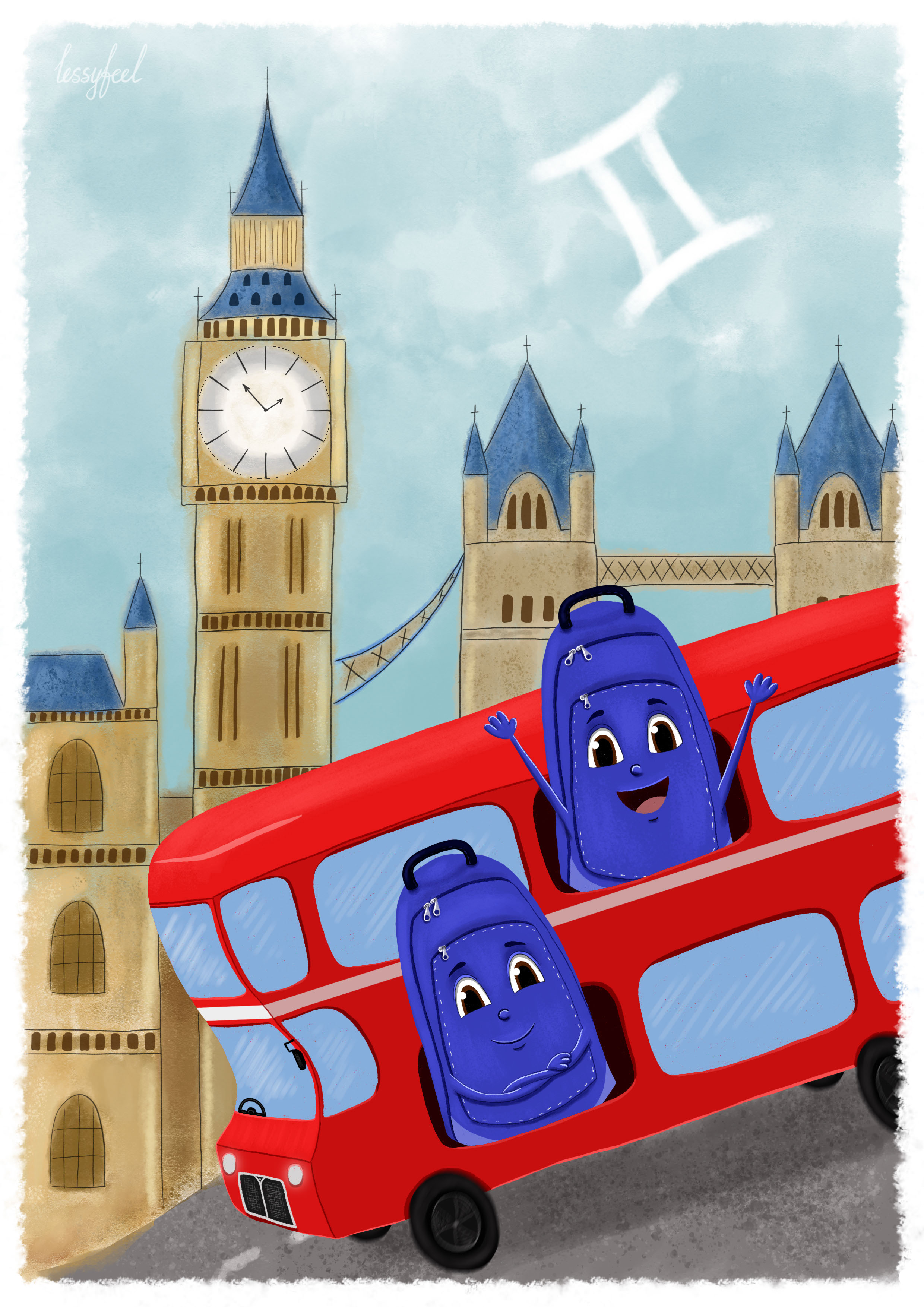 Знаки Зодиака - Рюкзаки-путешественники — Изображение №4 — Иллюстрация на Dprofile