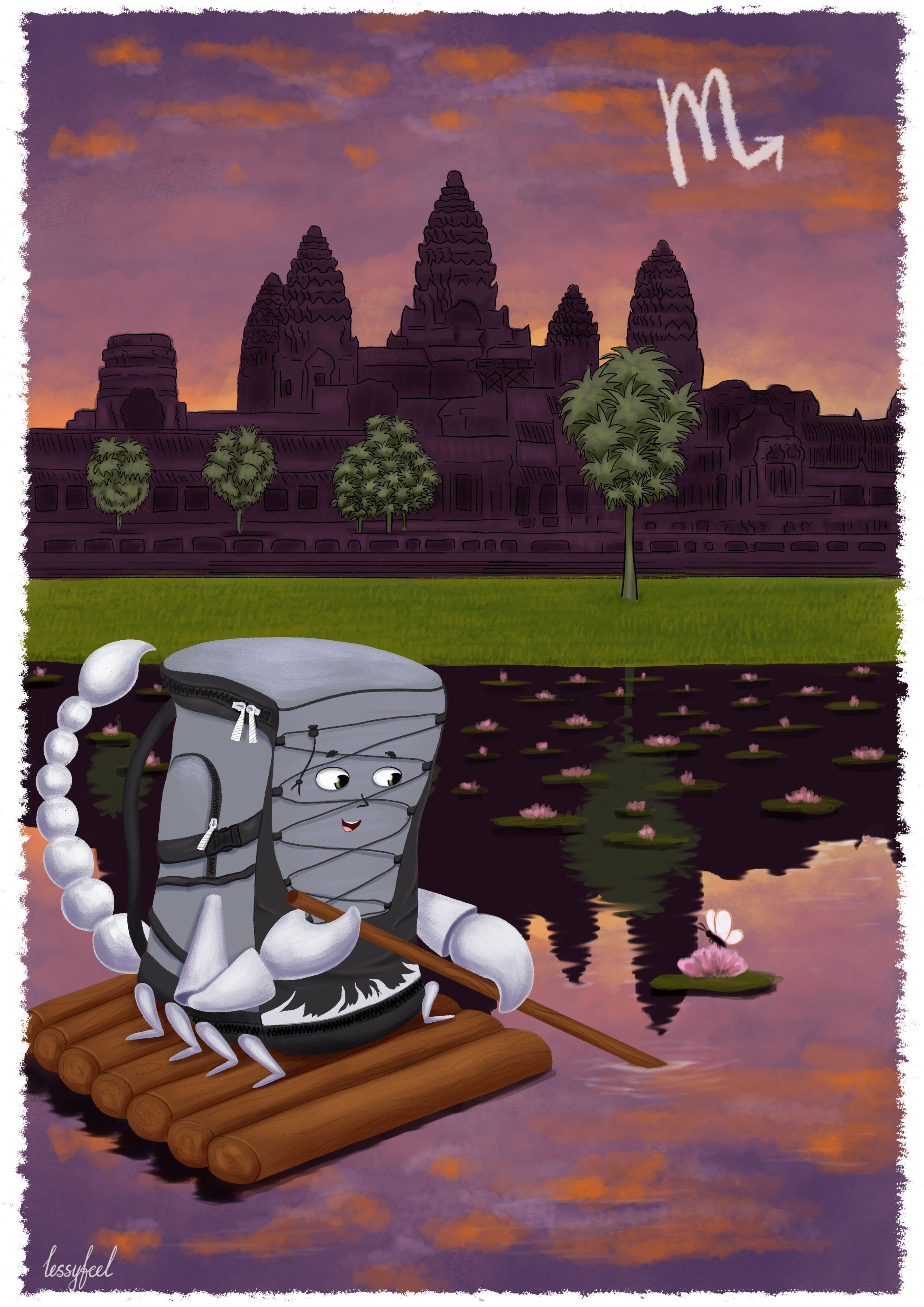 Знаки Зодиака - Рюкзаки-путешественники — Изображение №9 — Иллюстрация на Dprofile