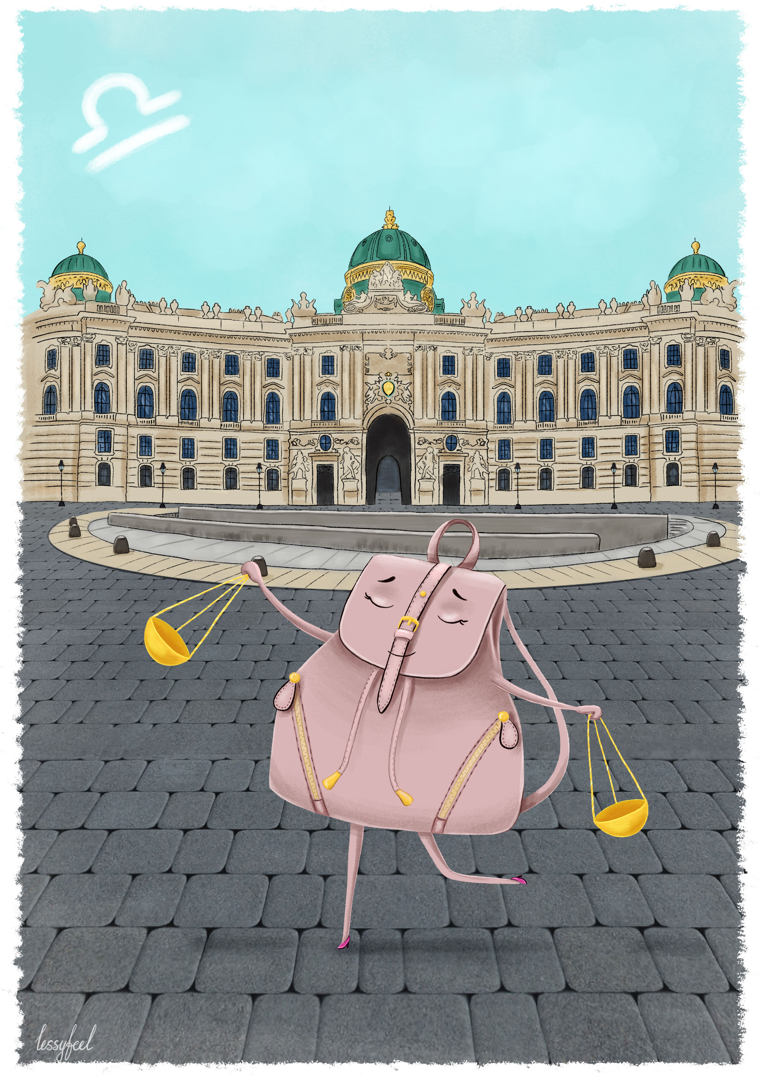 Знаки Зодиака - Рюкзаки-путешественники — Изображение №8 — Иллюстрация на Dprofile