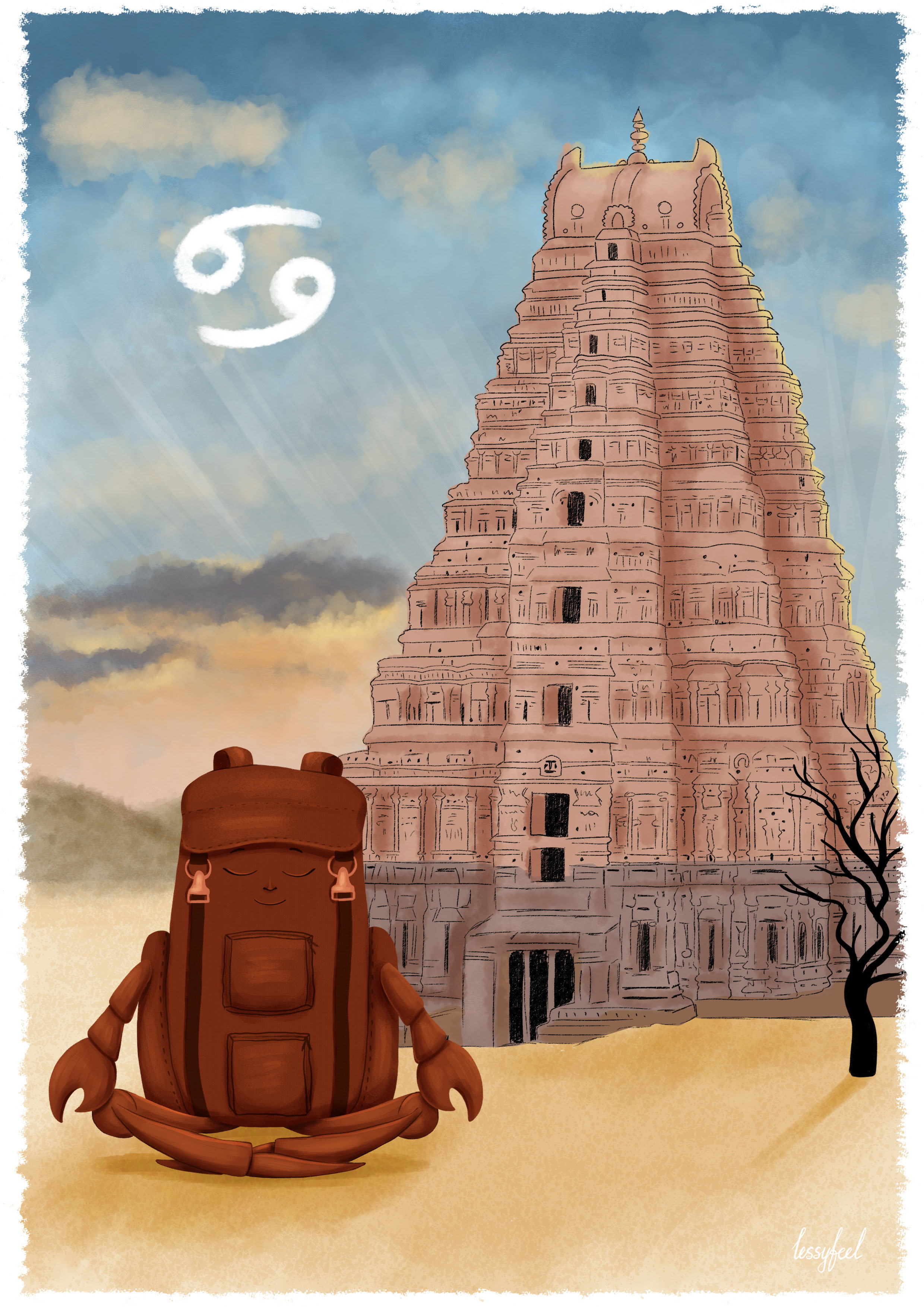 Знаки Зодиака - Рюкзаки-путешественники — Изображение №5 — Иллюстрация на Dprofile