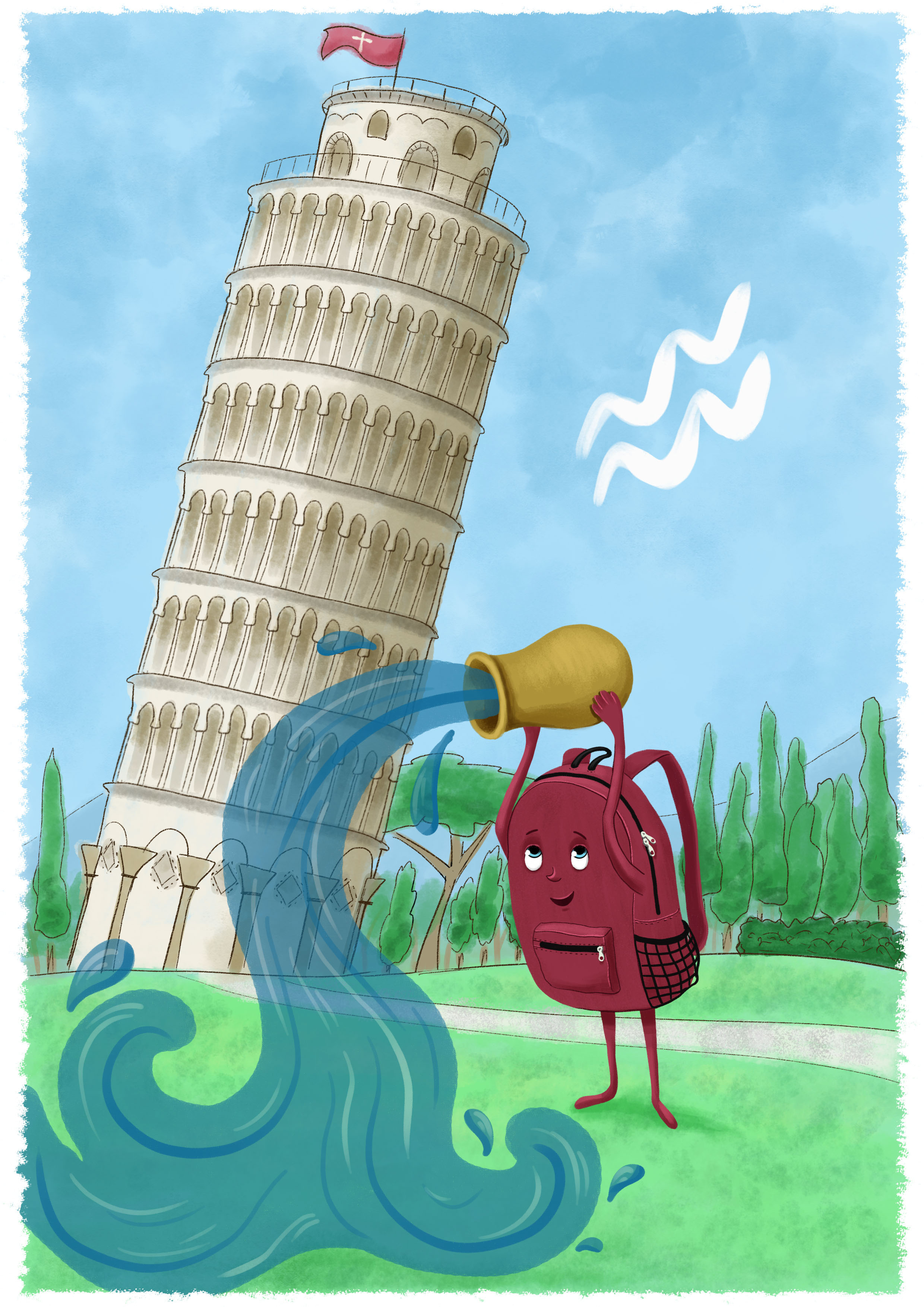 Знаки Зодиака - Рюкзаки-путешественники — Изображение №12 — Иллюстрация на Dprofile