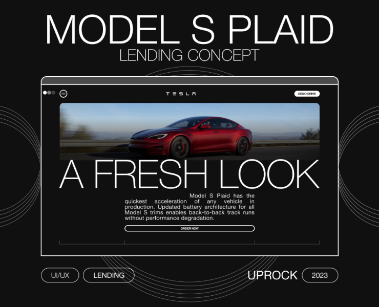 Tesla Model S | Lending concept — Интерфейсы на Dprofile