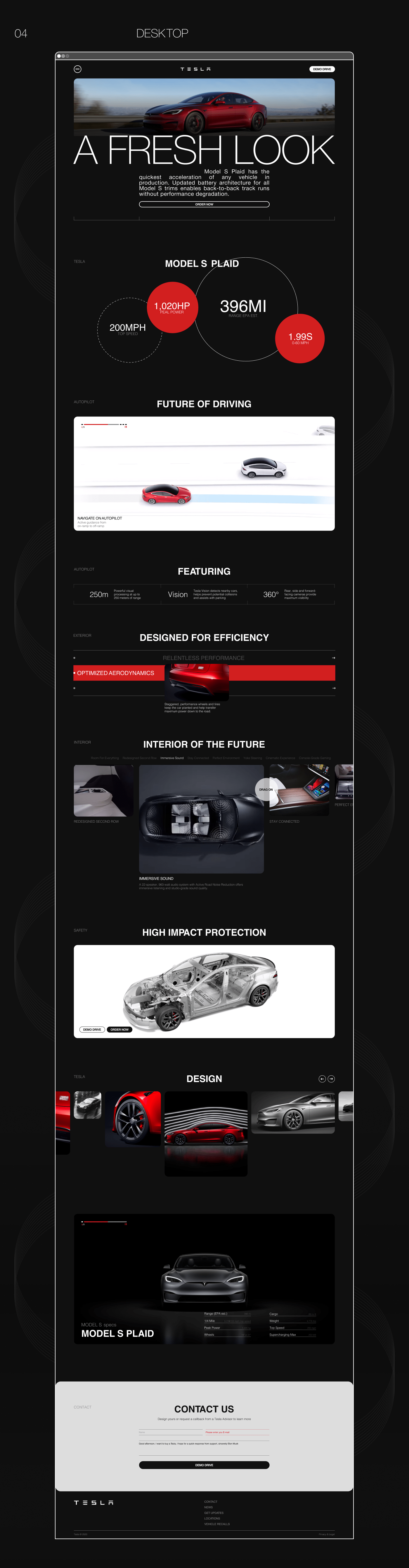 Tesla Model S | Lending concept — Изображение №5 — Интерфейсы на Dprofile