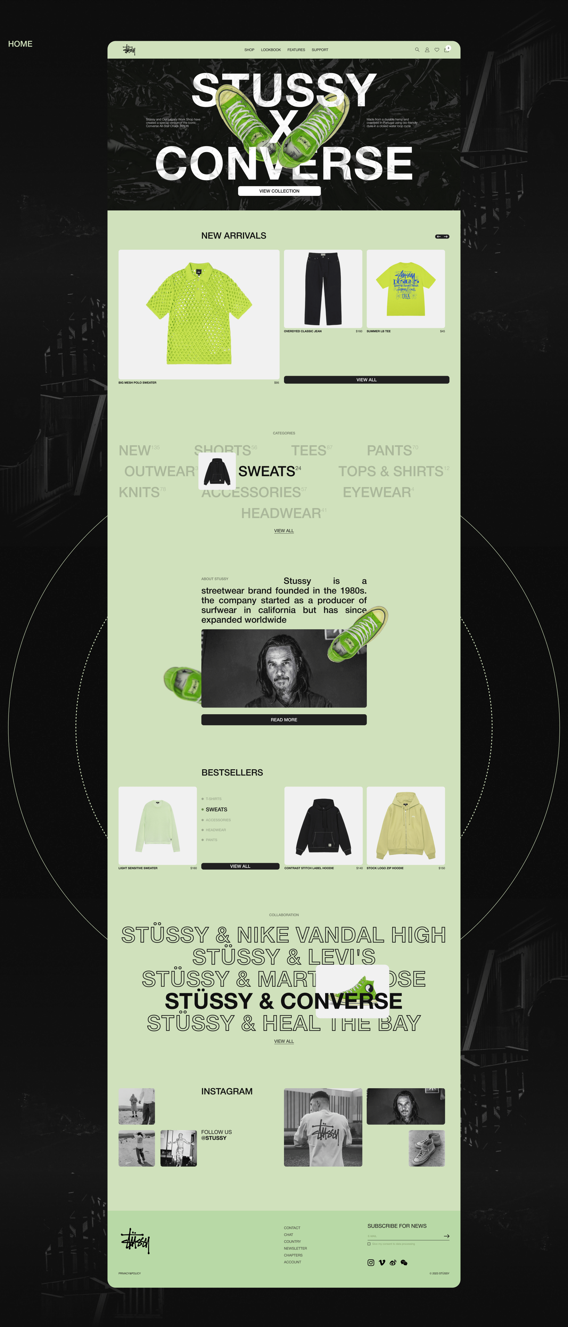 STUSSY | E-COMMERCE REDESIGN — Изображение №3 — Интерфейсы на Dprofile