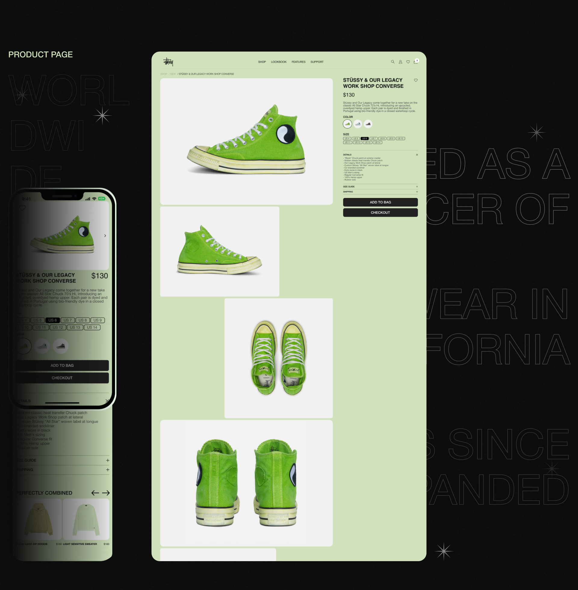 STUSSY | E-COMMERCE REDESIGN — Изображение №10 — Интерфейсы на Dprofile