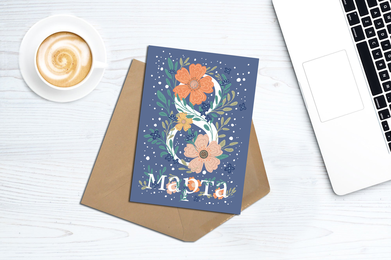 Открытка к 8 марта — Изображение №1 — Иллюстрация на Dprofile