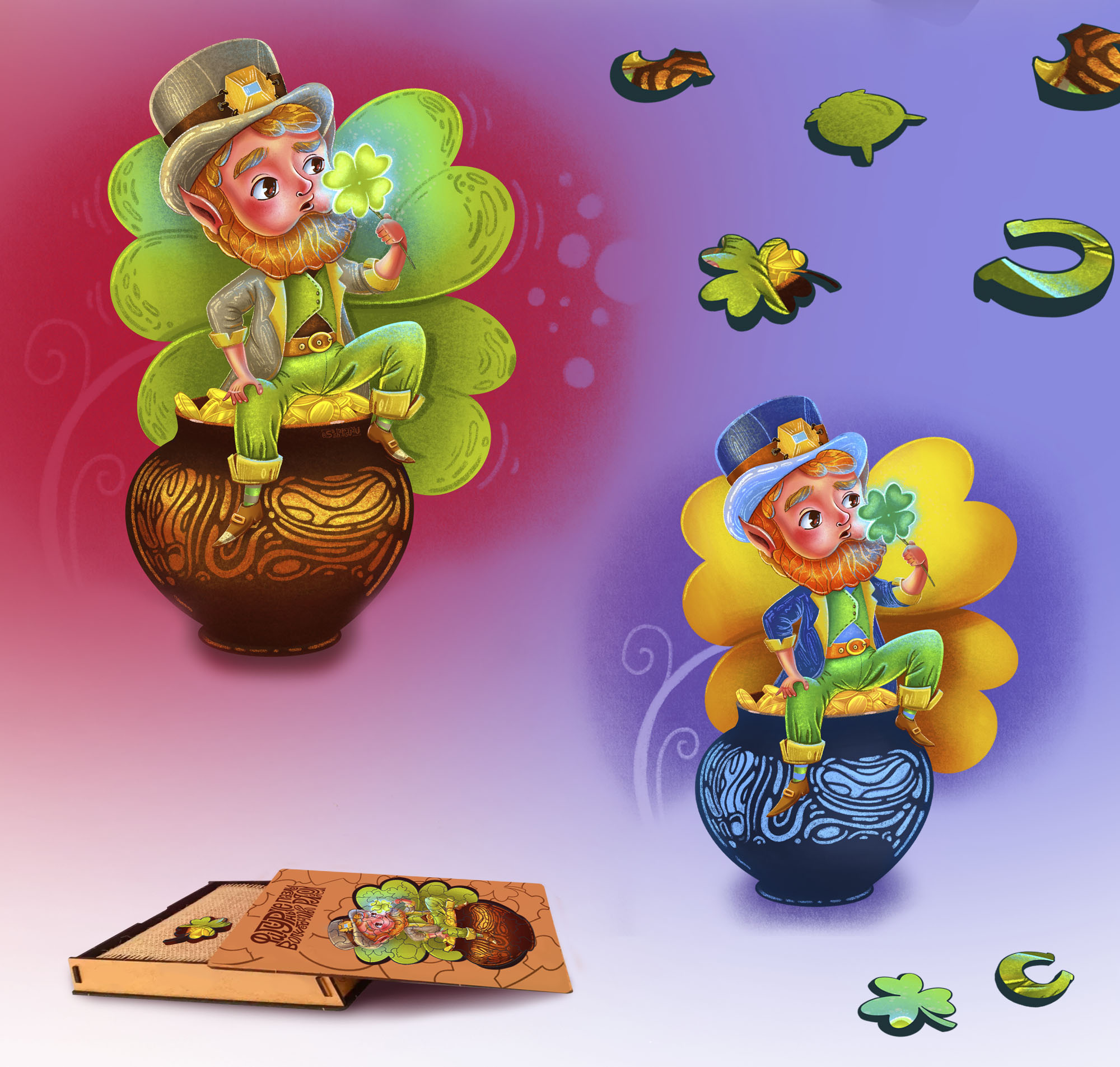 Фигурные пазлы - волшебство рядом — Изображение №8 — Брендинг, Иллюстрация на Dprofile