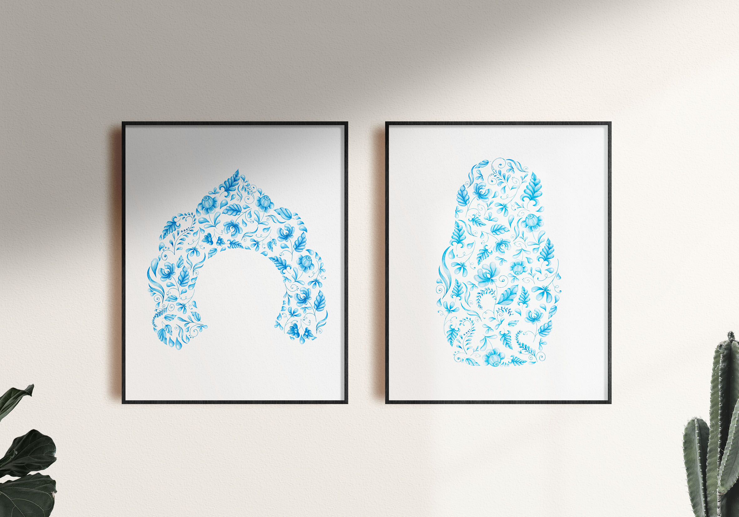 Бесшовный паттерн "Гжель" — Изображение №1 — Иллюстрация, Графика на Dprofile