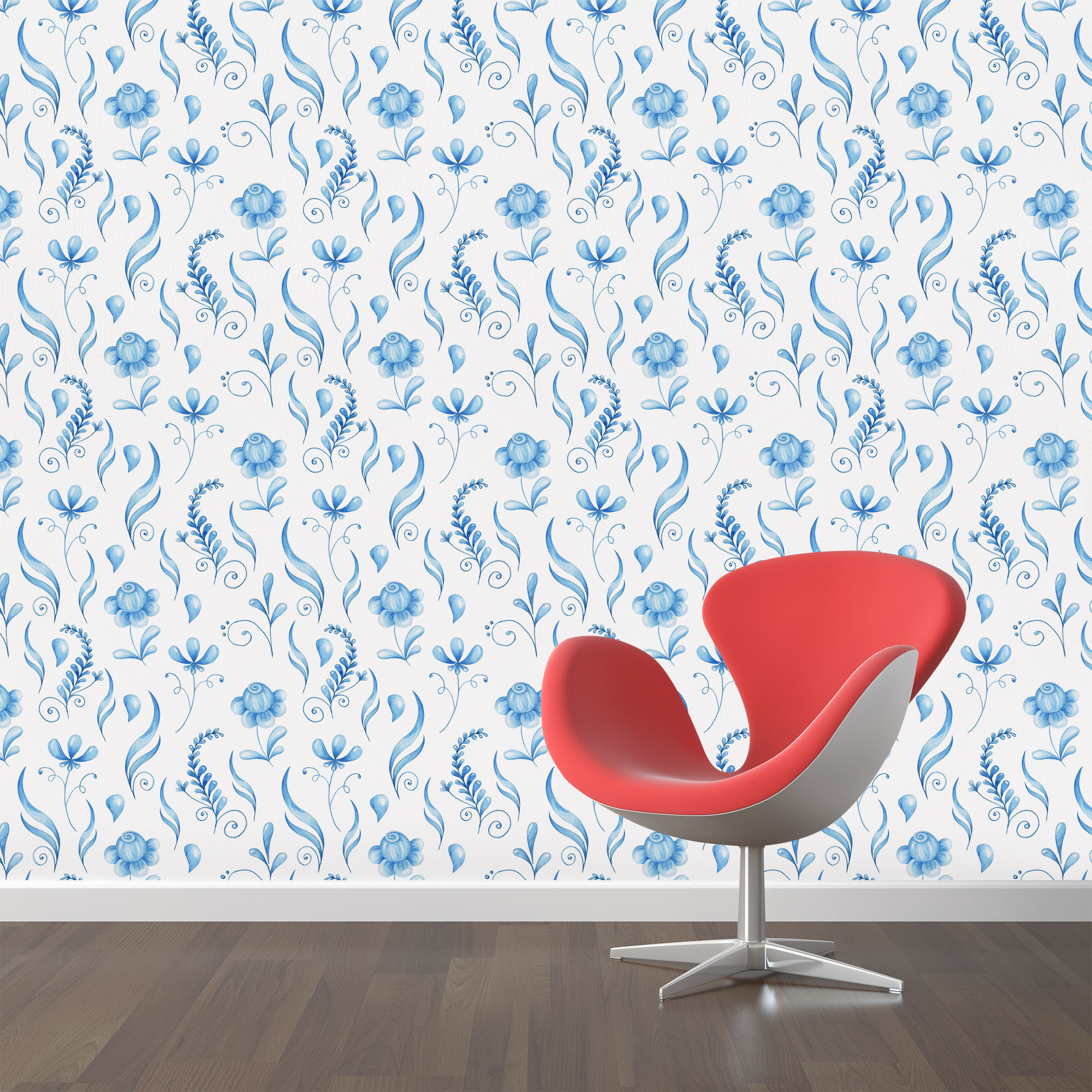 Бесшовный паттерн "Гжель" — Изображение №5 — Иллюстрация, Графика на Dprofile