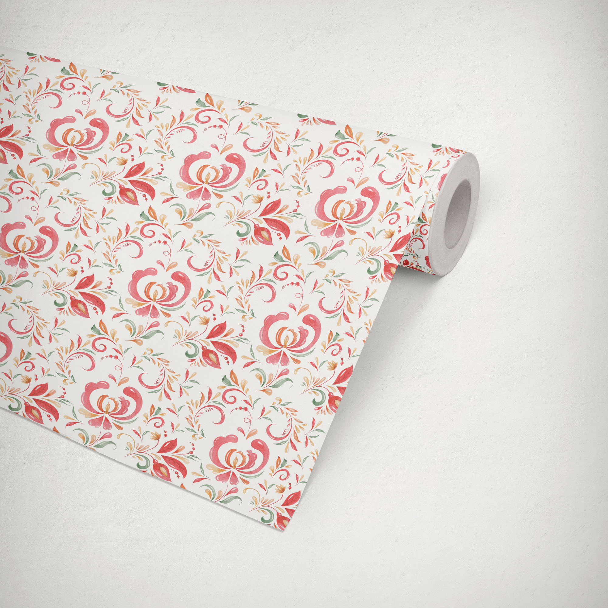 Бесшовный паттерн "Хохлома" — Изображение №6 — Иллюстрация, Графика на Dprofile