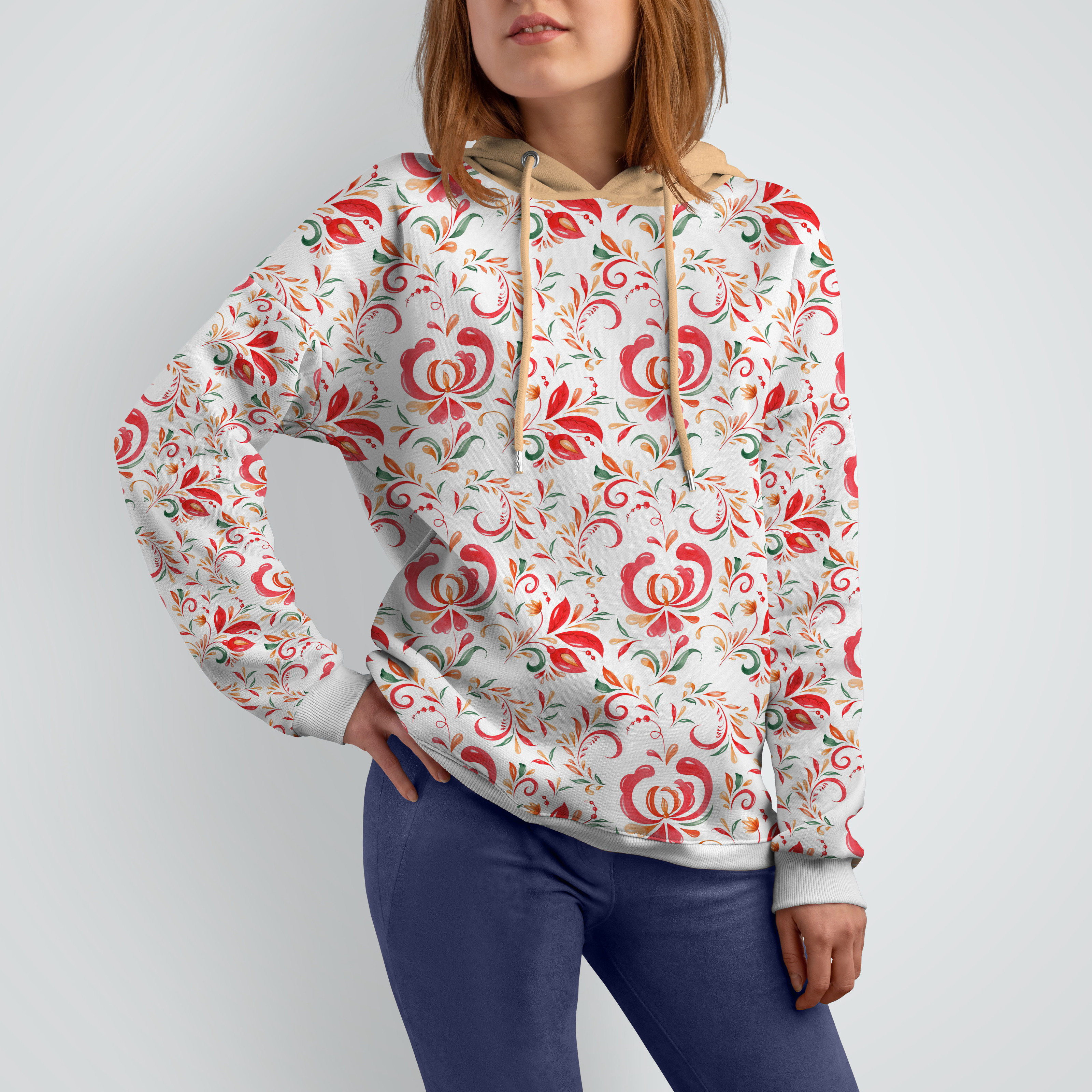 Бесшовный паттерн "Хохлома" — Изображение №2 — Иллюстрация, Графика на Dprofile