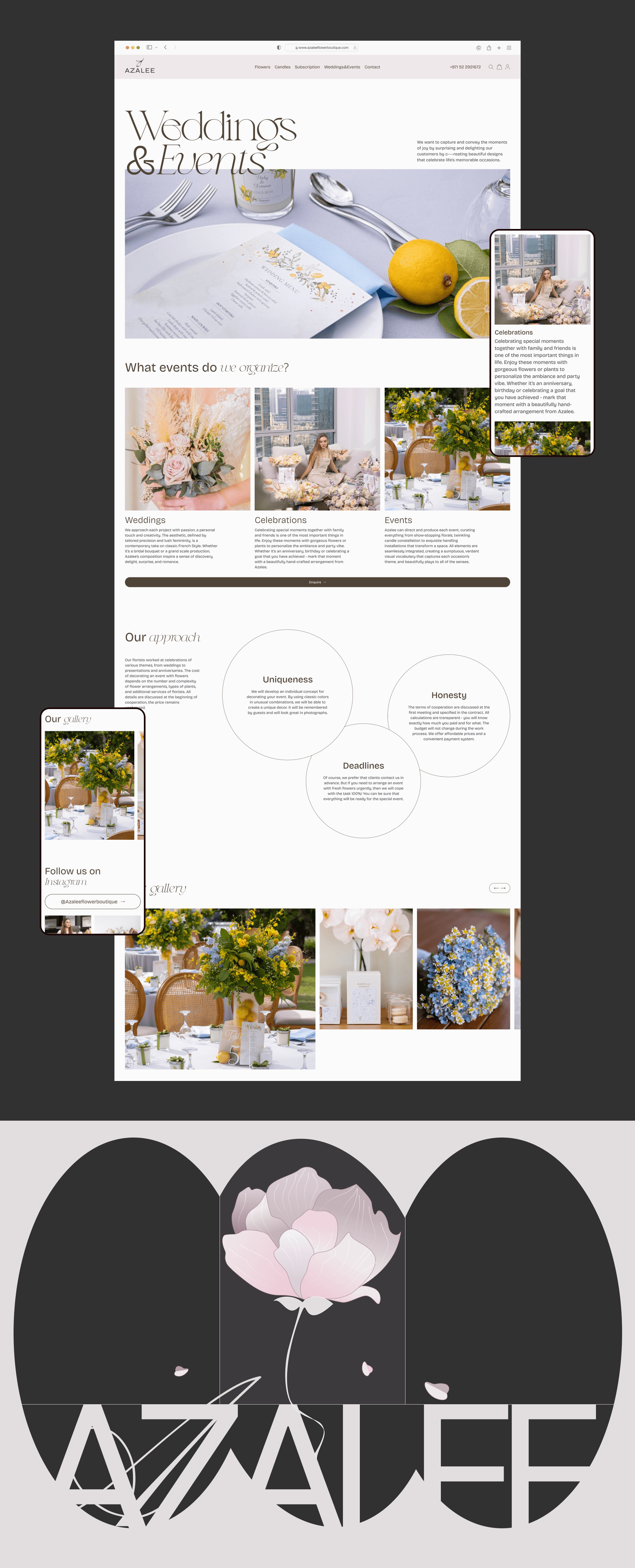 Azalee flower boutique | E-commerce — Изображение №10 — Интерфейсы, Брендинг на Dprofile