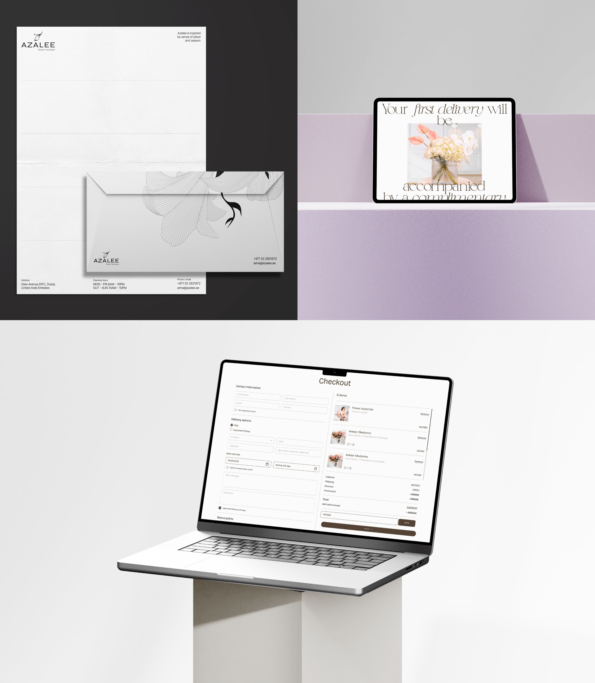 Azalee flower boutique | E-commerce — Изображение №12 — Интерфейсы, Брендинг на Dprofile