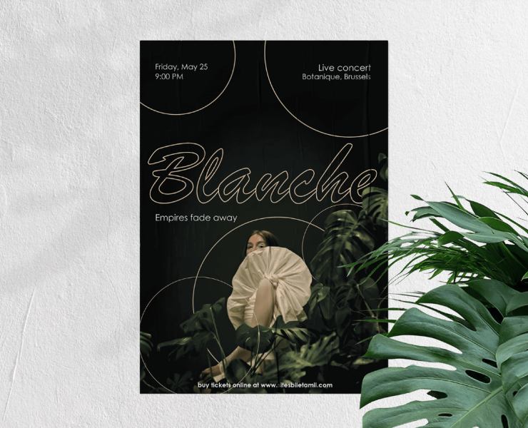 Blanche's concert poster на Dprofile