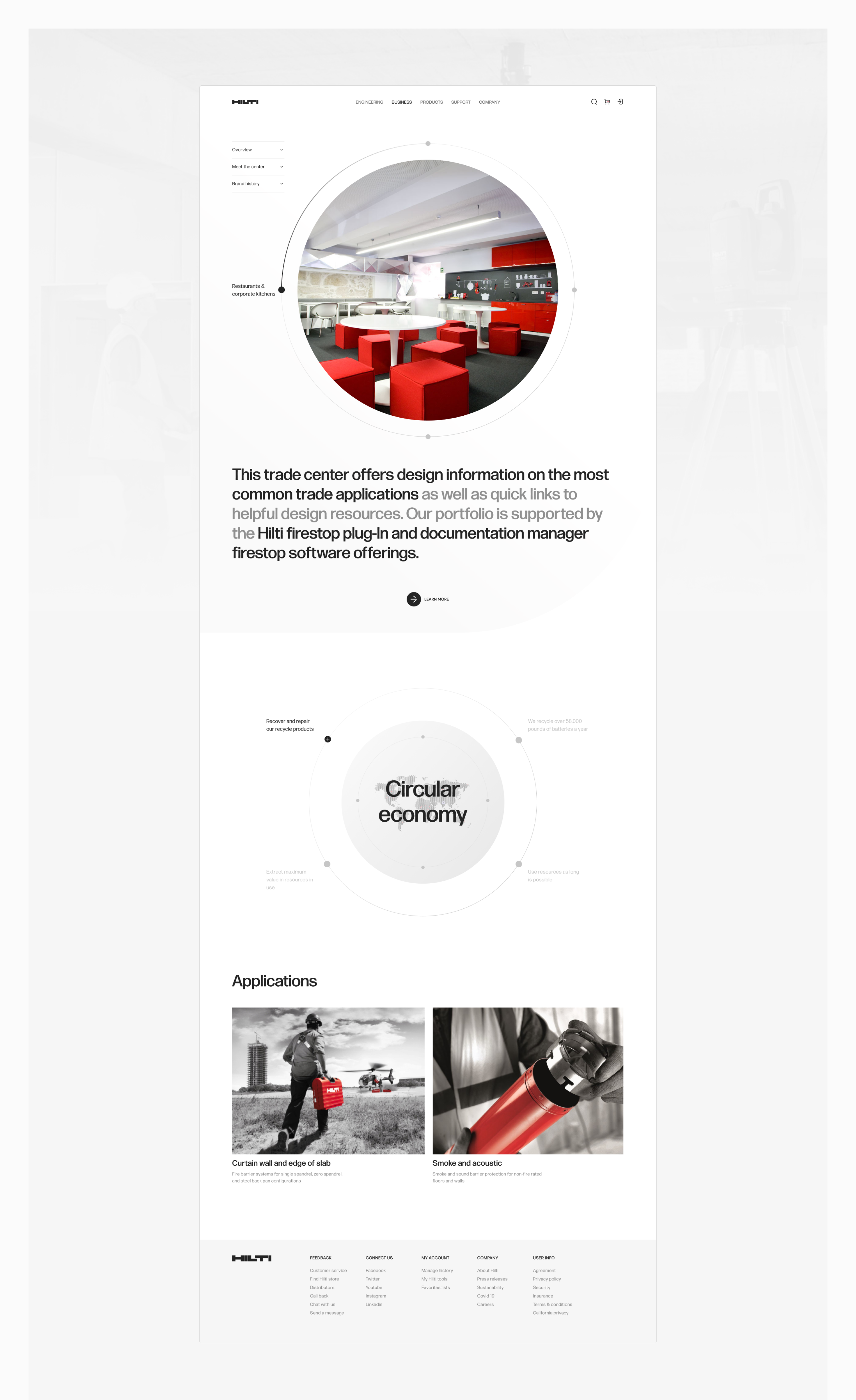 Hilti Tools — Corporate Website — Изображение №3 — Интерфейсы на Dprofile
