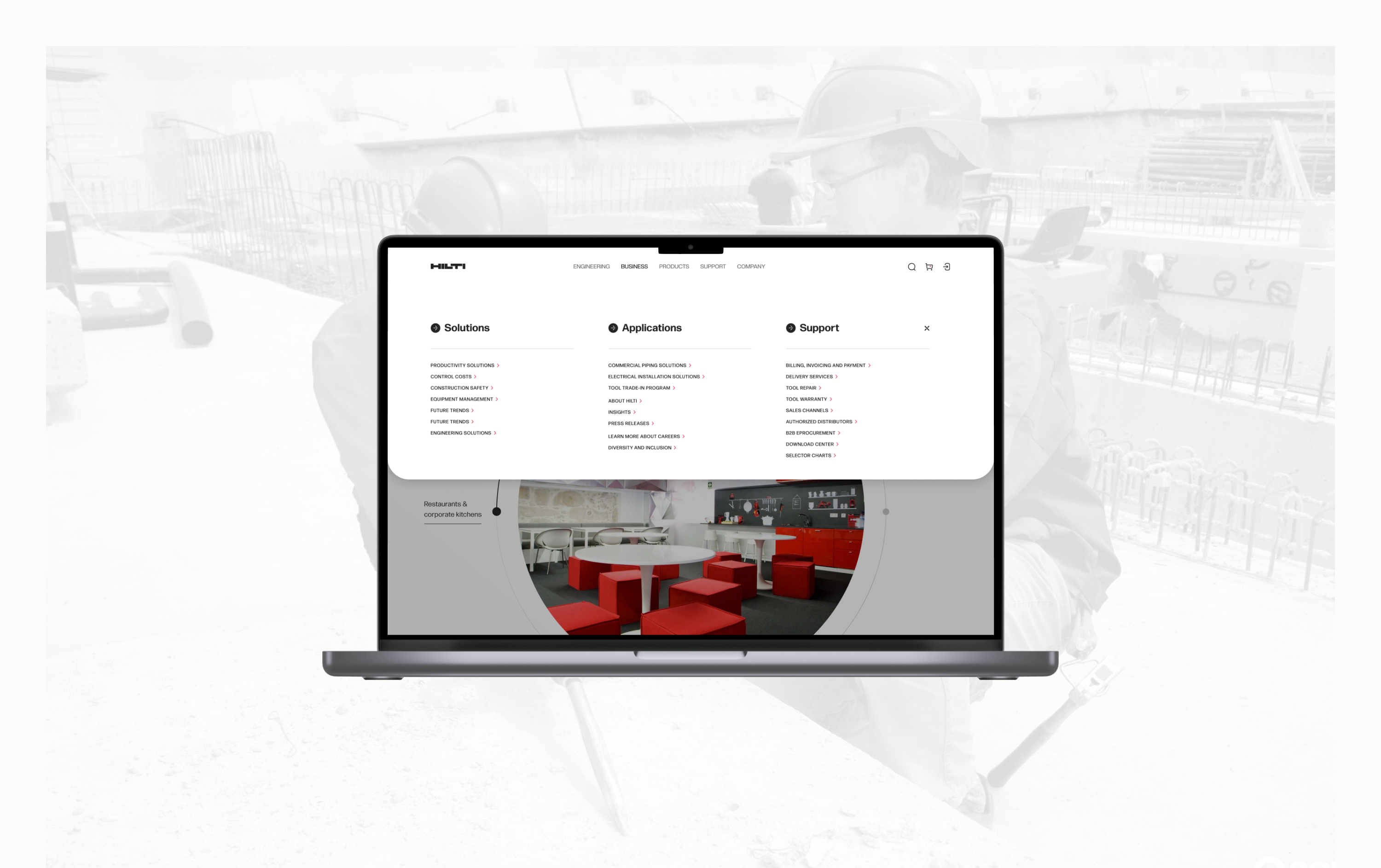 Hilti Tools — Corporate Website — Изображение №8 — Интерфейсы на Dprofile