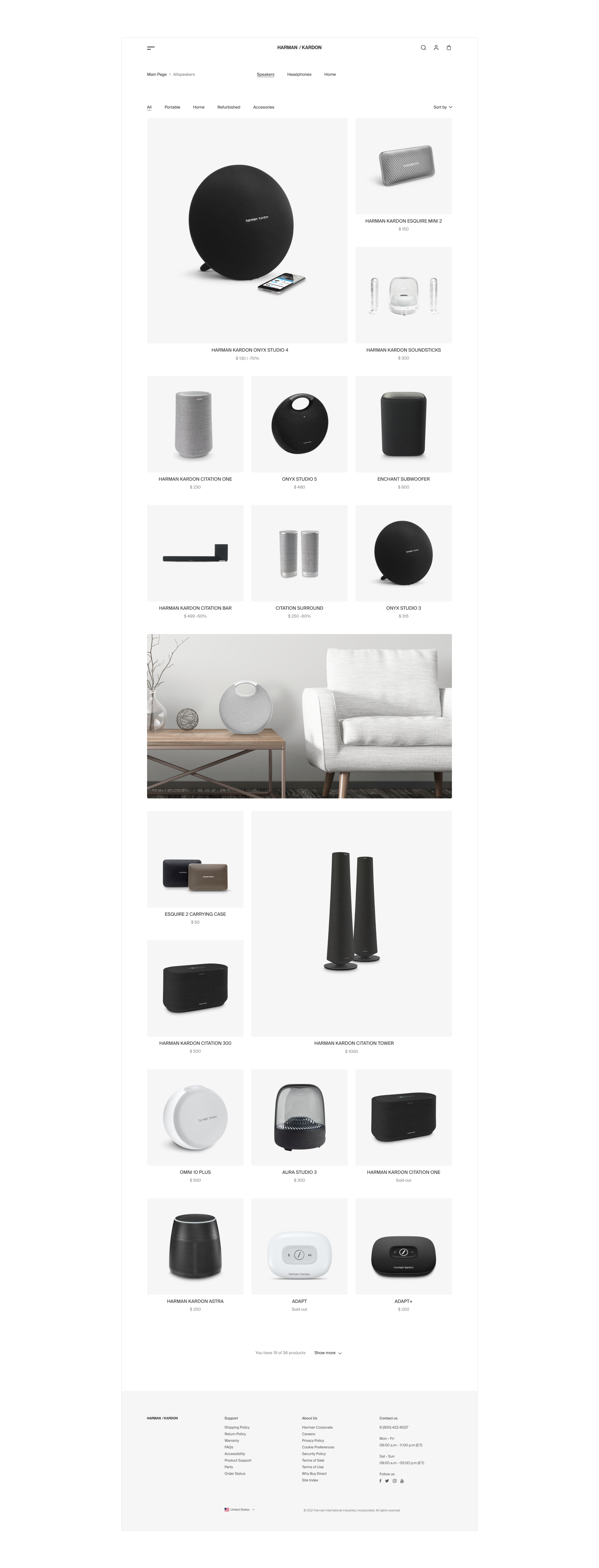 HARMAN / KARDON — Online Store Redesign — Изображение №7 — Интерфейсы на Dprofile