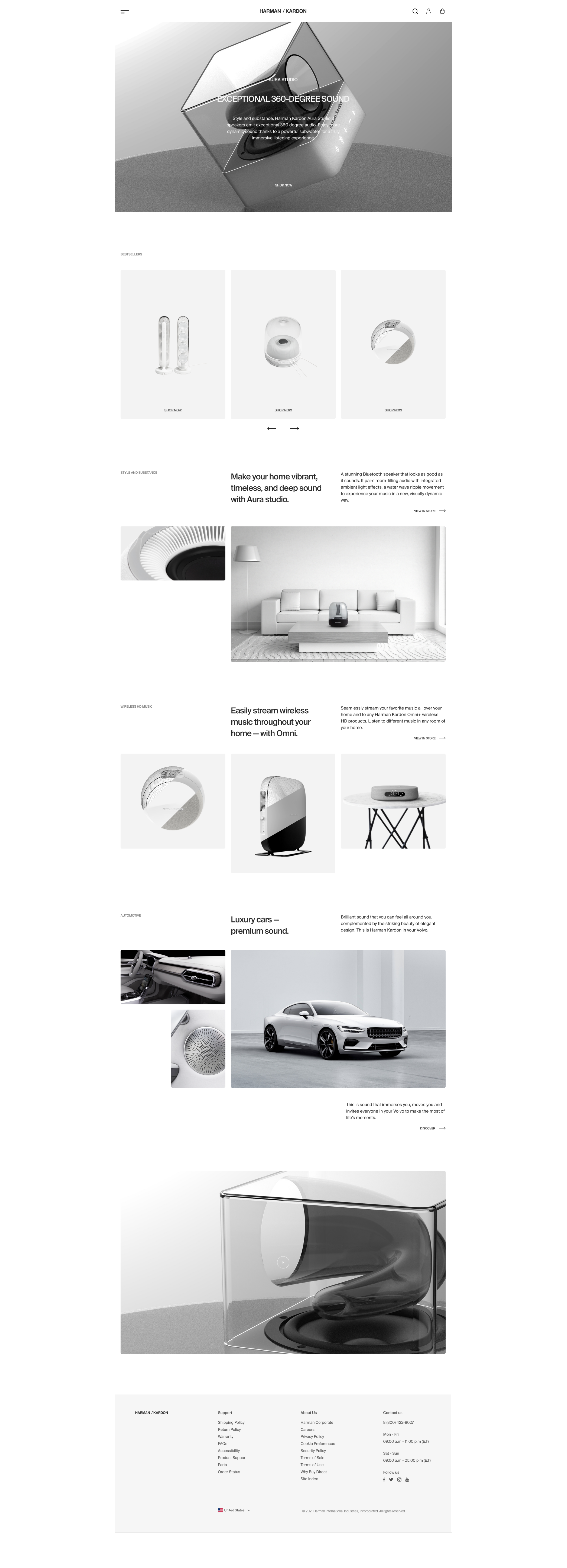 HARMAN / KARDON — Online Store Redesign — Изображение №3 — Интерфейсы на Dprofile