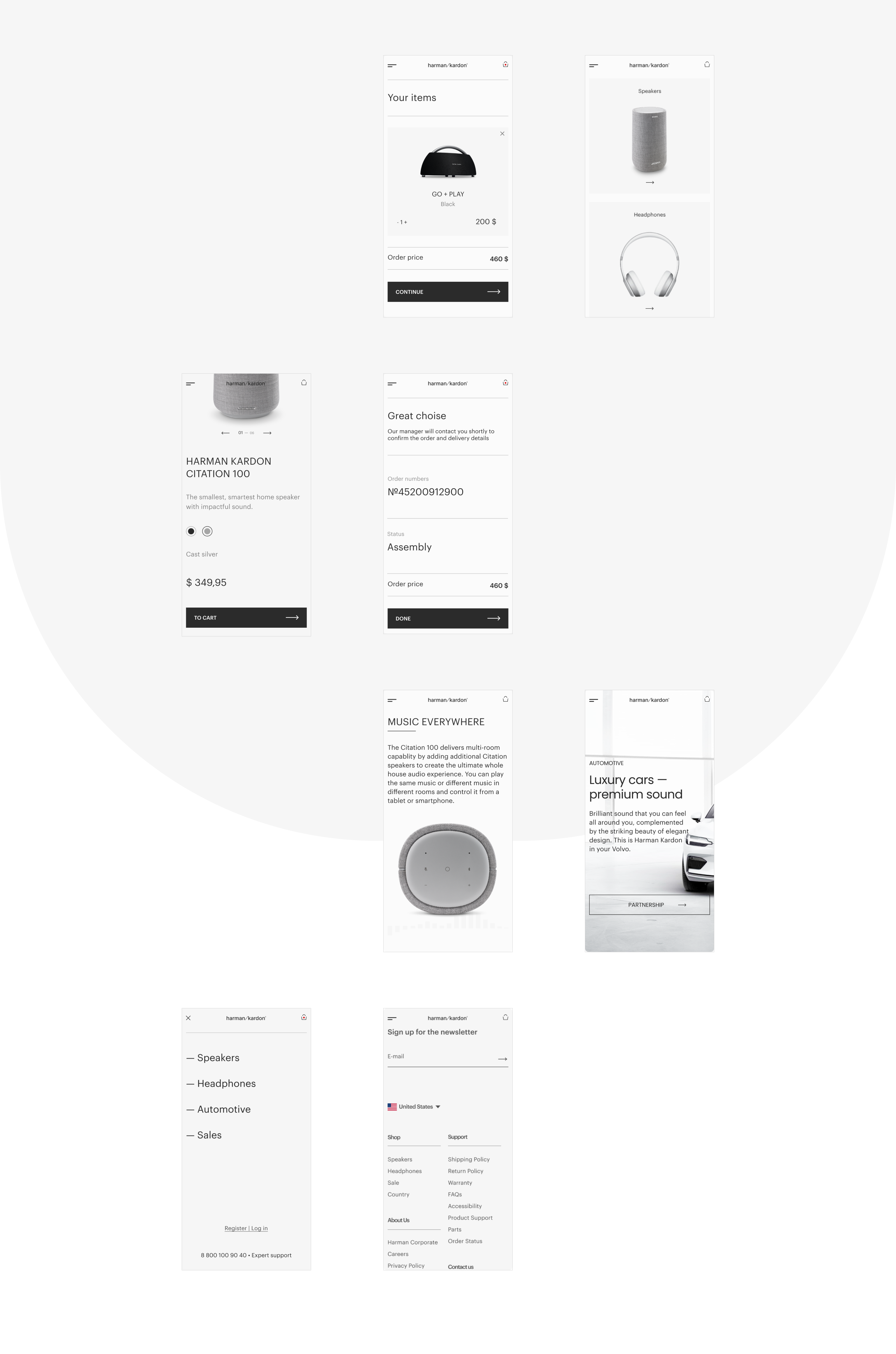 HARMAN / KARDON — Online Store Redesign — Изображение №10 — Интерфейсы на Dprofile