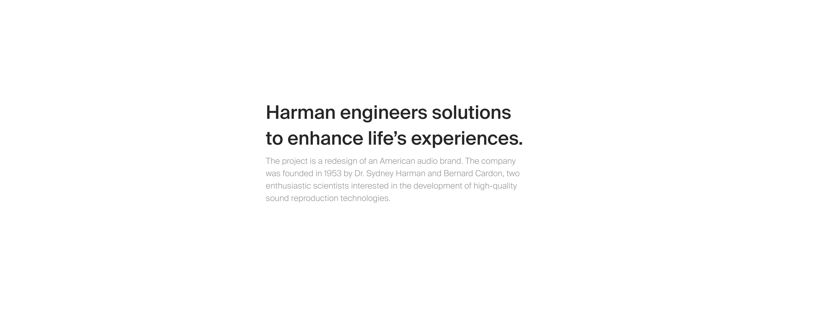 HARMAN / KARDON — Online Store Redesign — Изображение №2 — Интерфейсы на Dprofile
