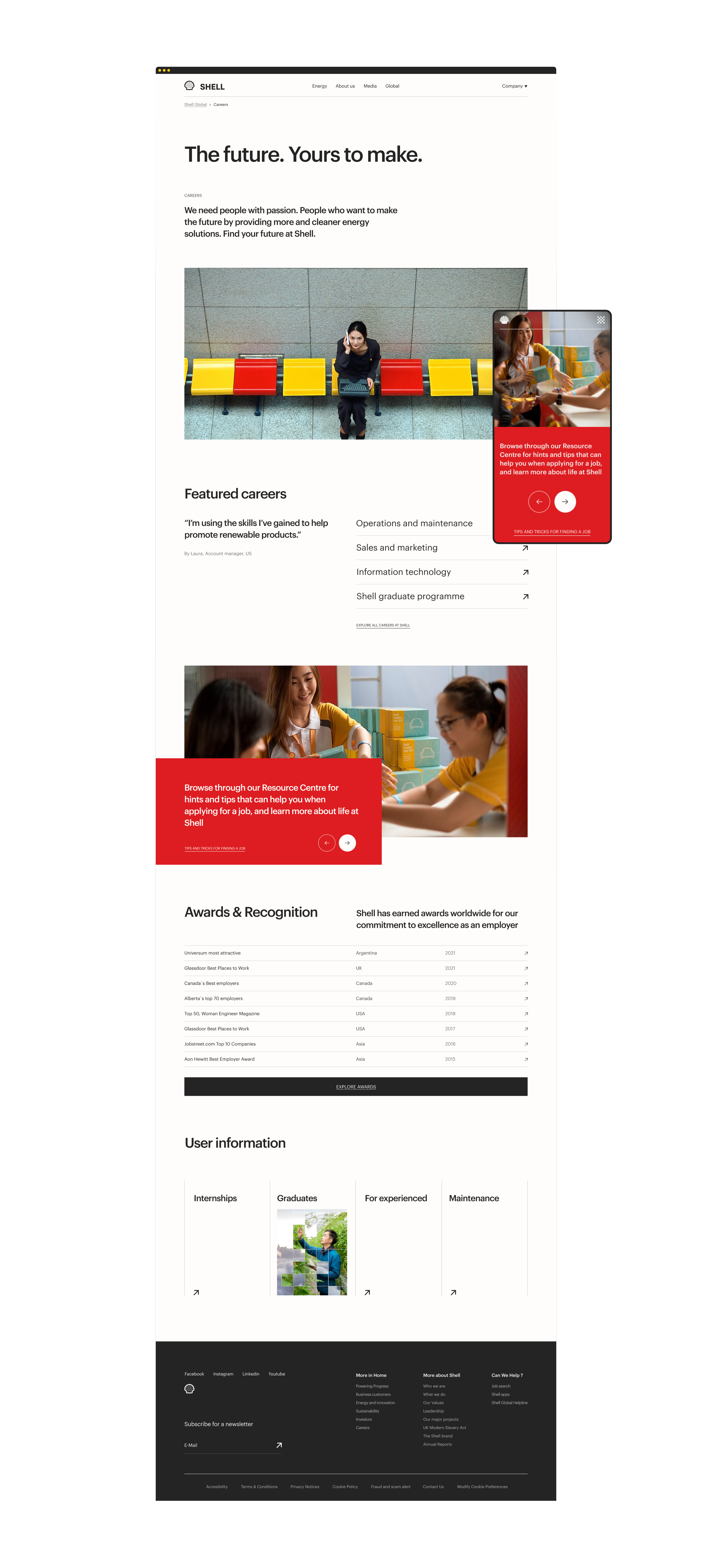 Shell Global — Corporate Redesign — Изображение №7 — Интерфейсы на Dprofile