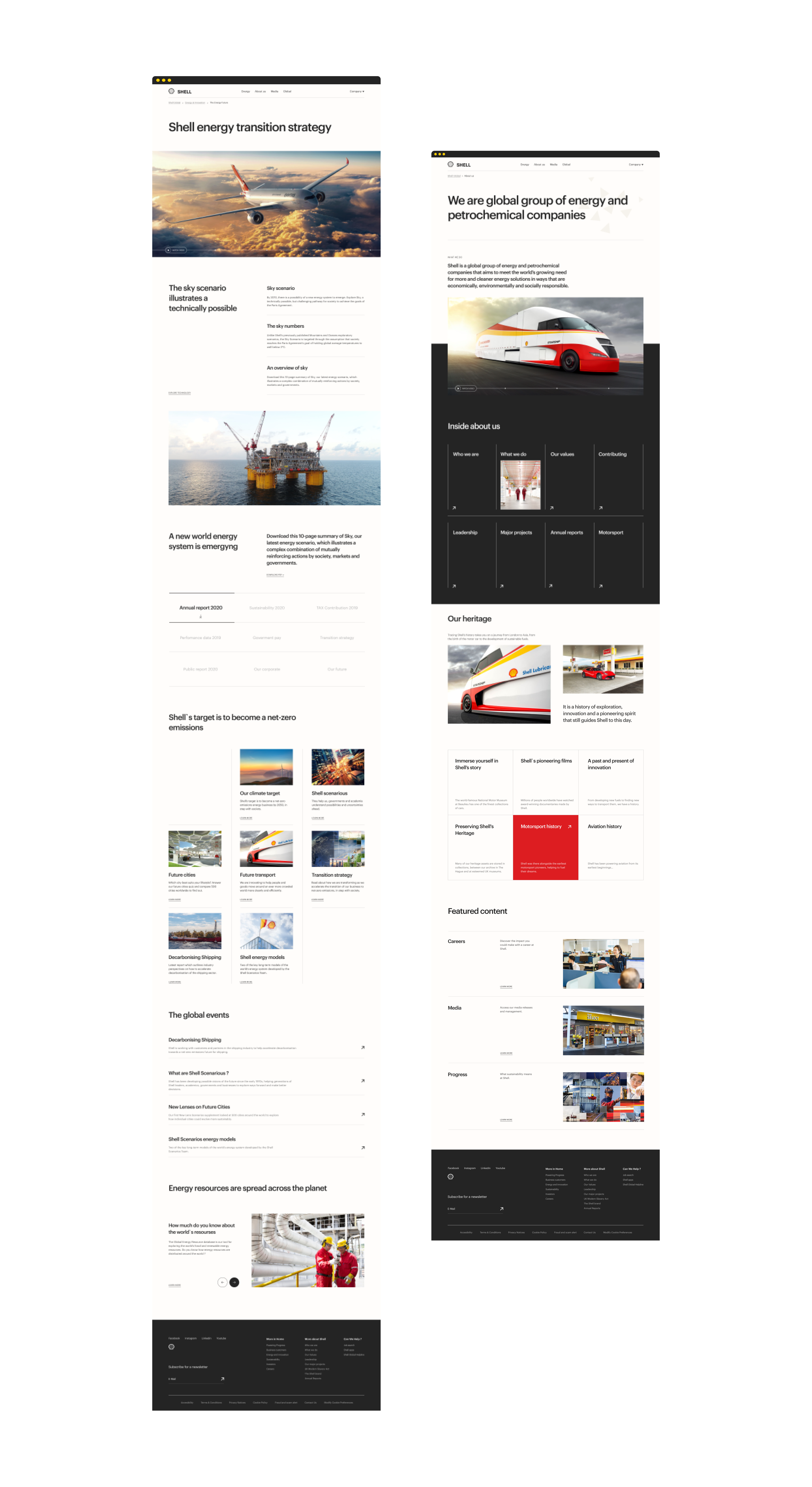 Shell Global — Corporate Redesign — Изображение №9 — Интерфейсы на Dprofile