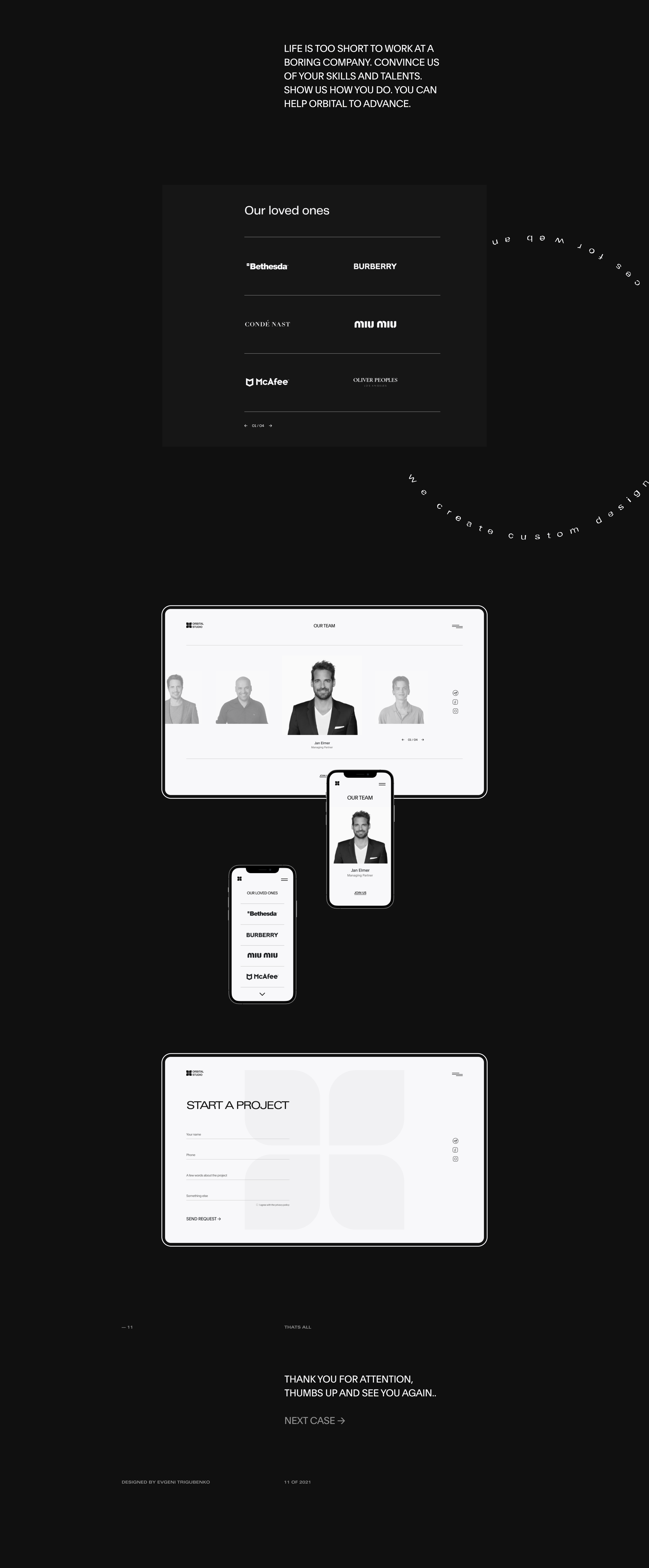 Orbital — Creative Studio — Изображение №13 — Интерфейсы на Dprofile