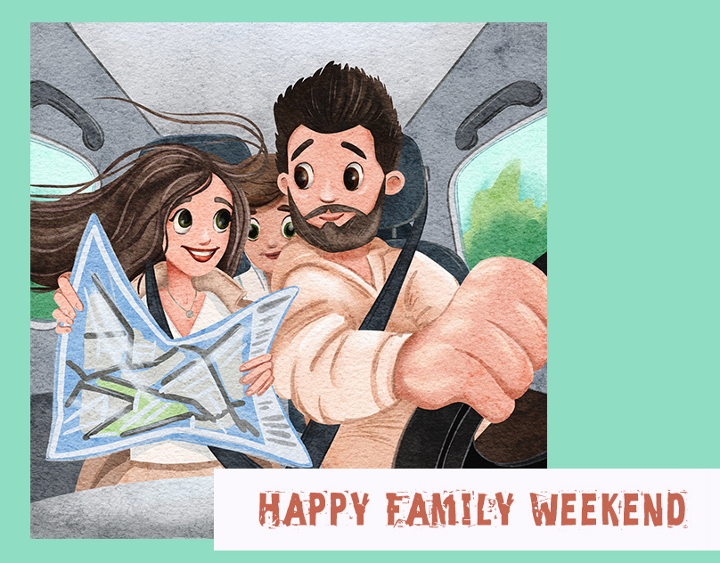 Happy Family Weekend — Изображение №1 — Иллюстрация, Графика на Dprofile