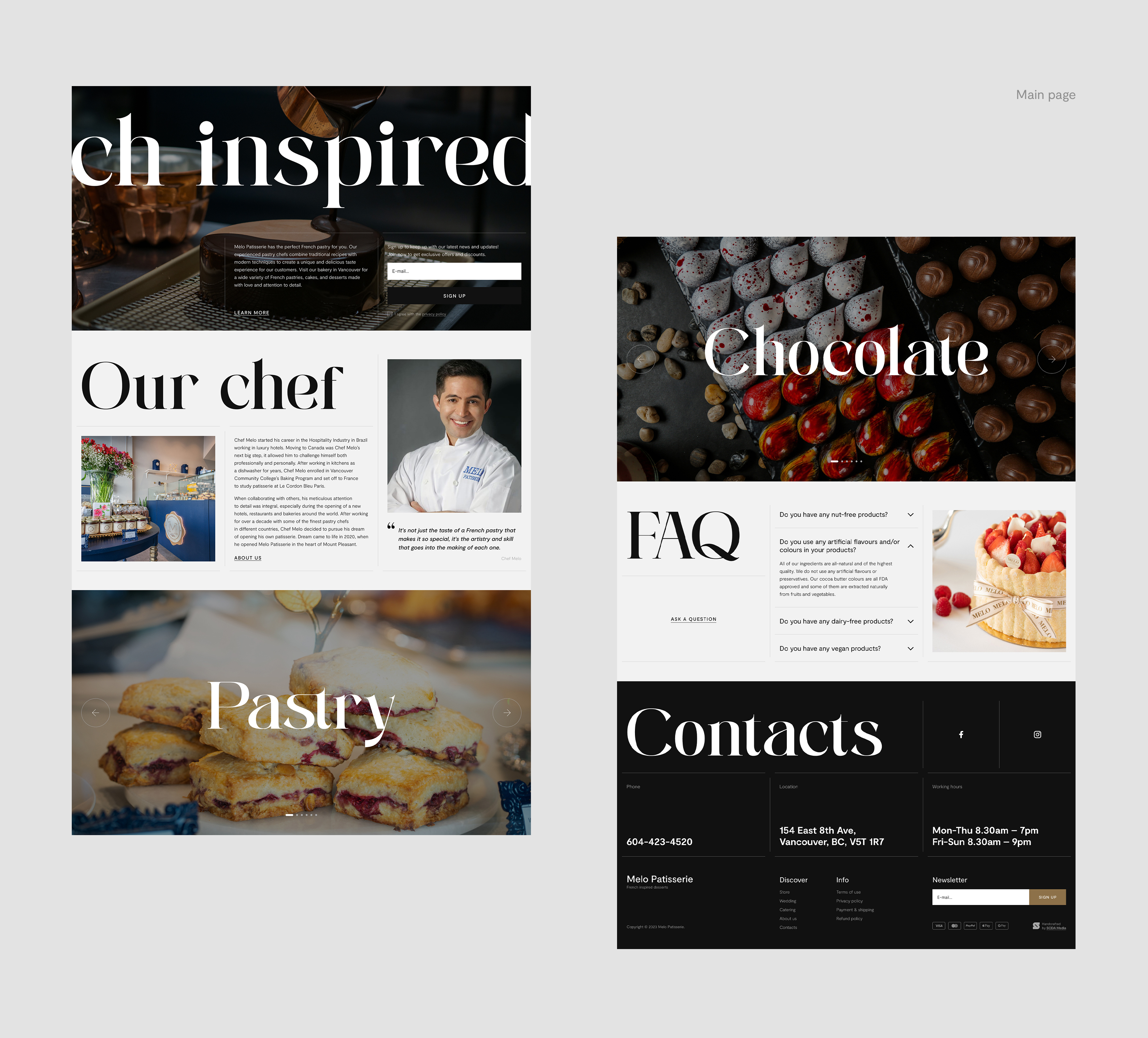 Melo Patisserie — Изображение №3 — Интерфейсы на Dprofile