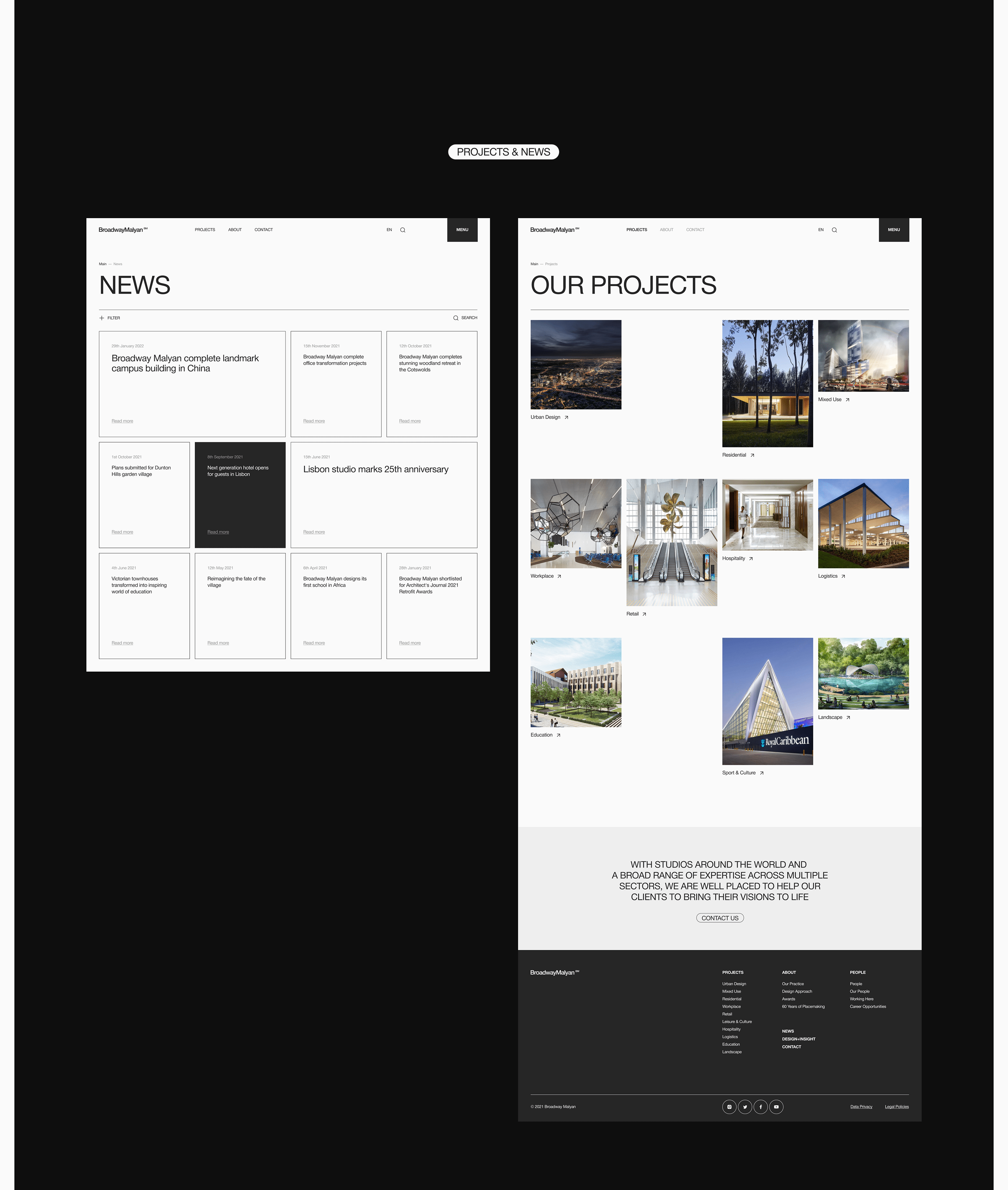 Broadway Malyan. Web concept — Изображение №14 — Интерфейсы, Брендинг, Анимация на Dprofile