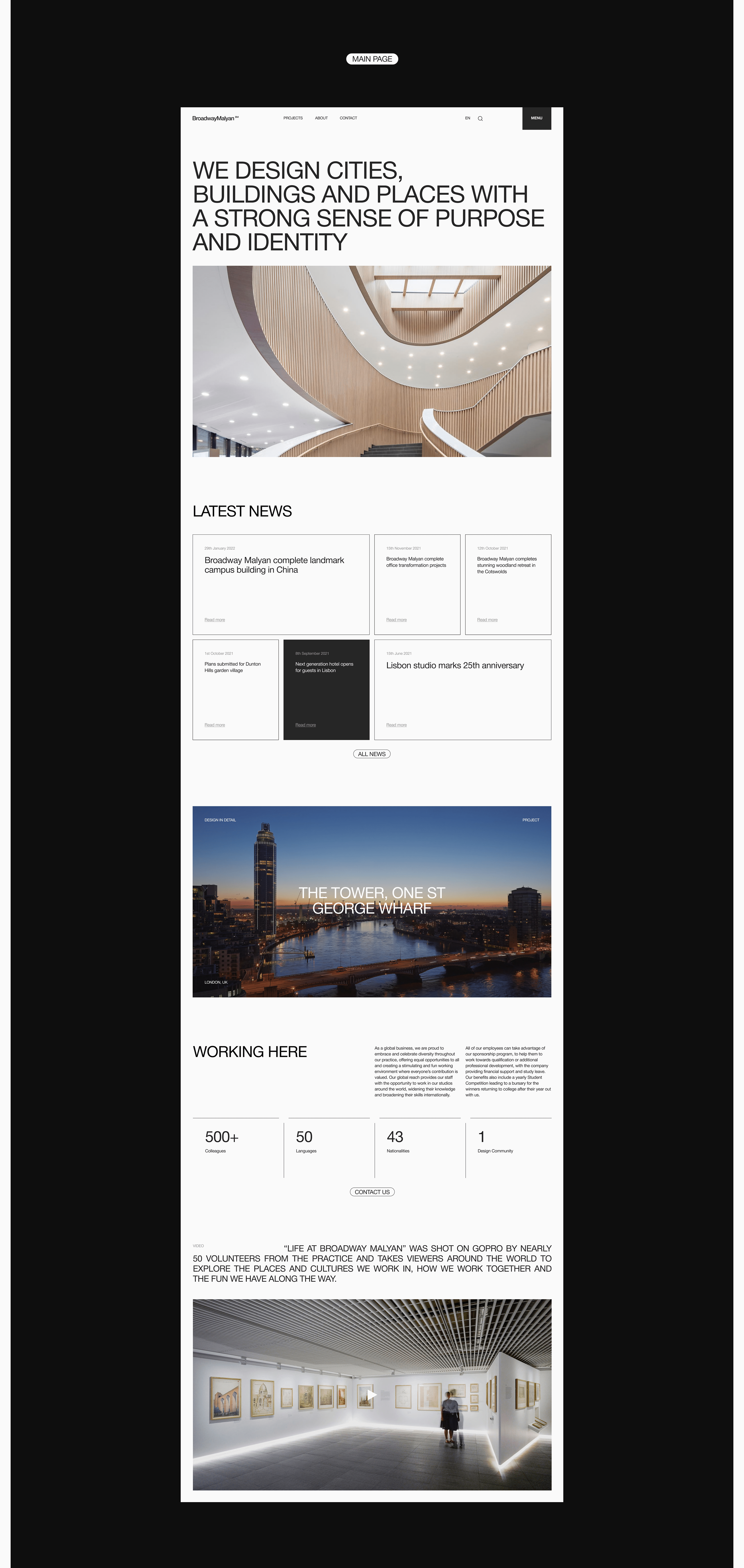 Broadway Malyan. Web concept — Изображение №4 — Интерфейсы, Брендинг, Анимация на Dprofile