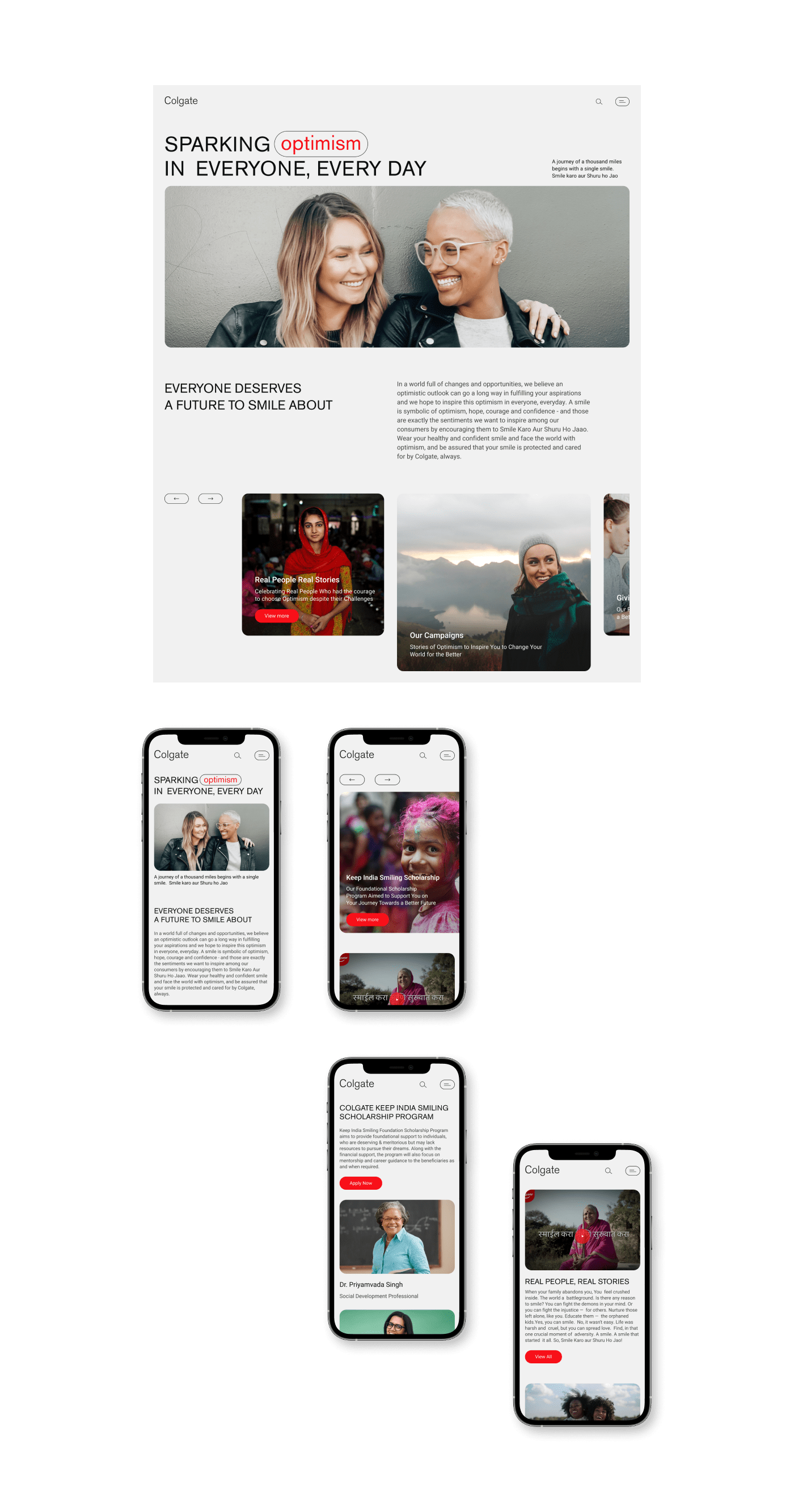 Colgate | Corporate website redesign — Изображение №5 — Интерфейсы, Брендинг на Dprofile