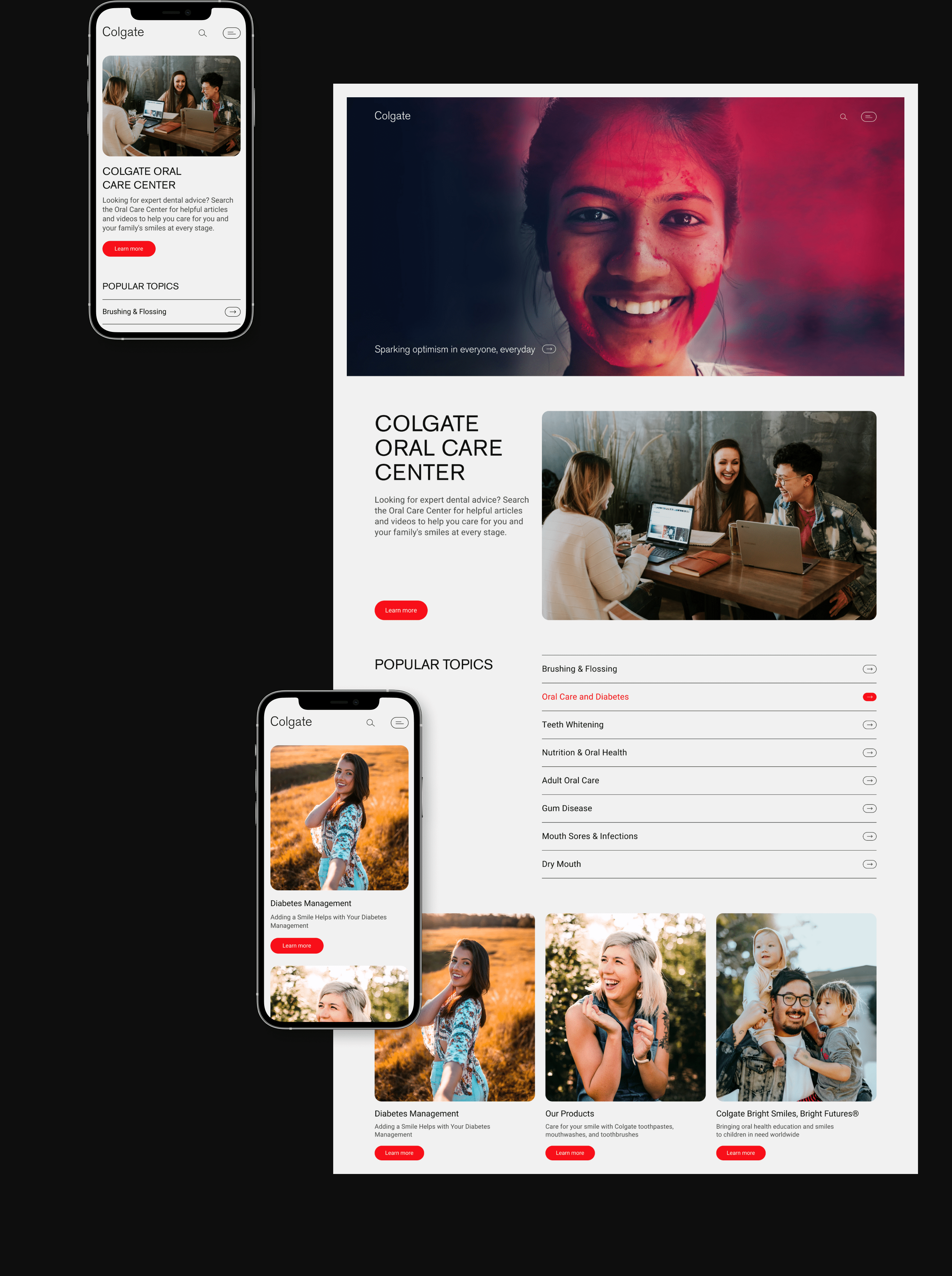 Colgate | Corporate website redesign — Изображение №3 — Интерфейсы, Брендинг на Dprofile