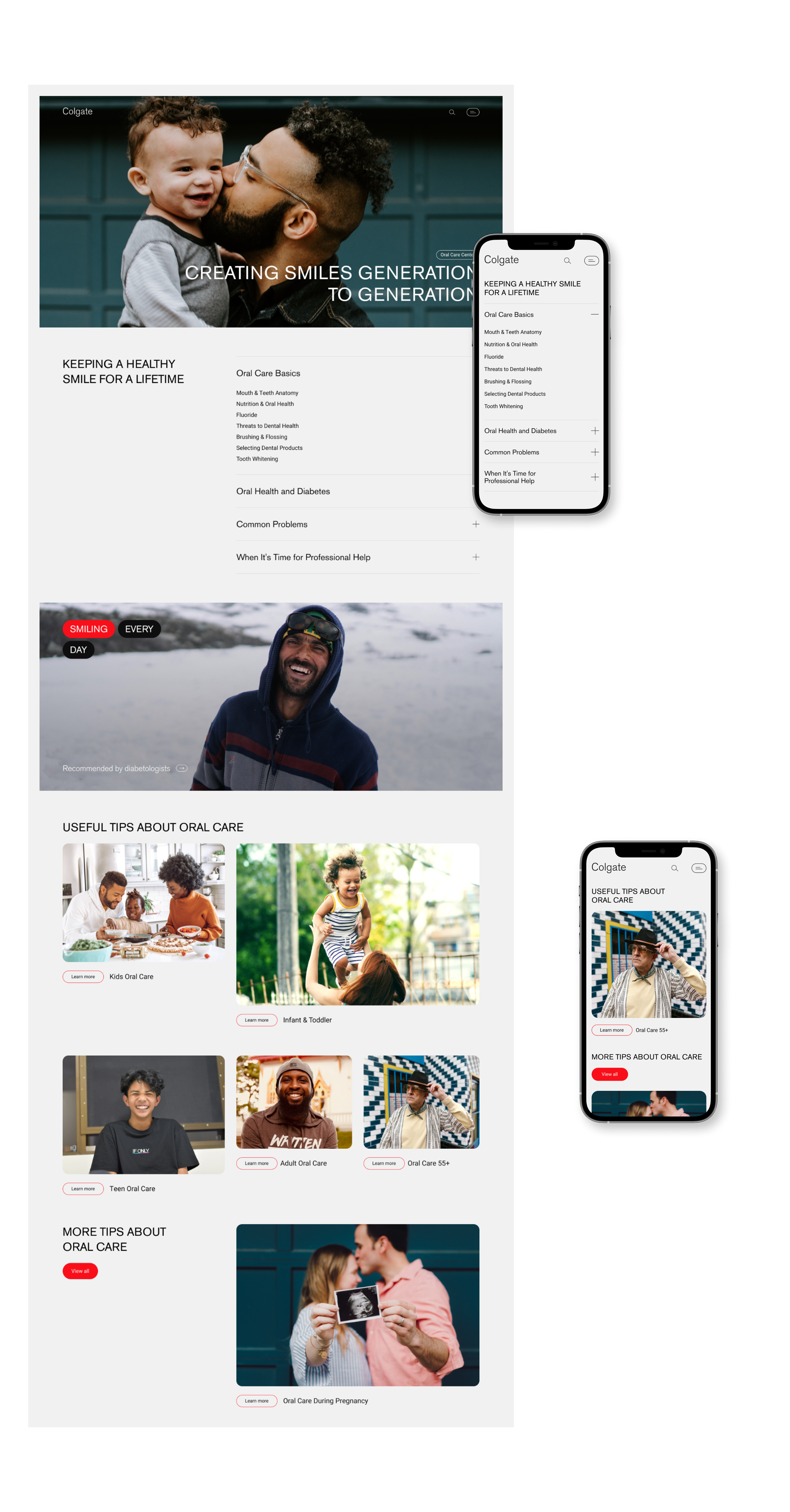 Colgate | Corporate website redesign — Изображение №6 — Интерфейсы, Брендинг на Dprofile