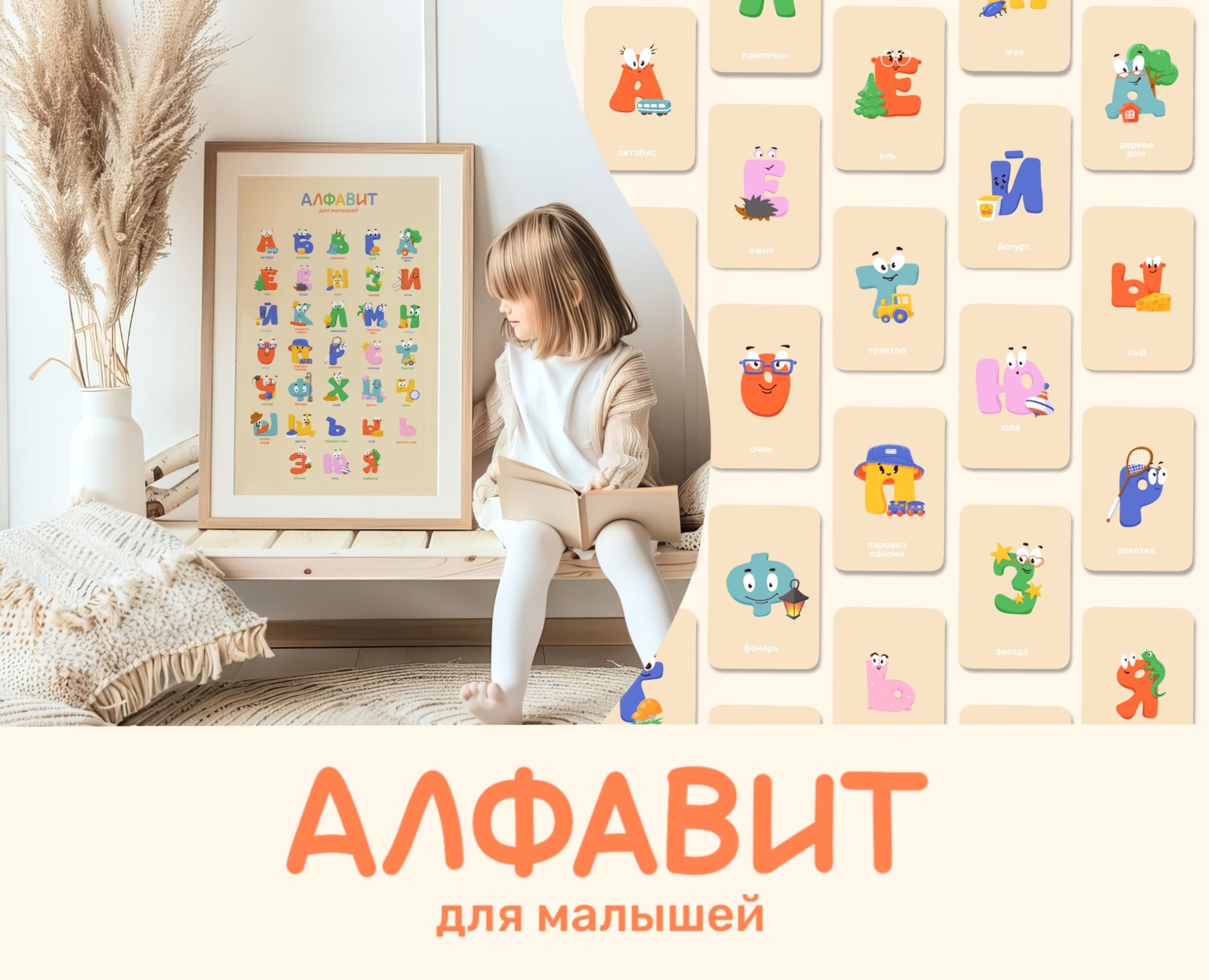 Алфавит и цифры для малышей на Dprofile