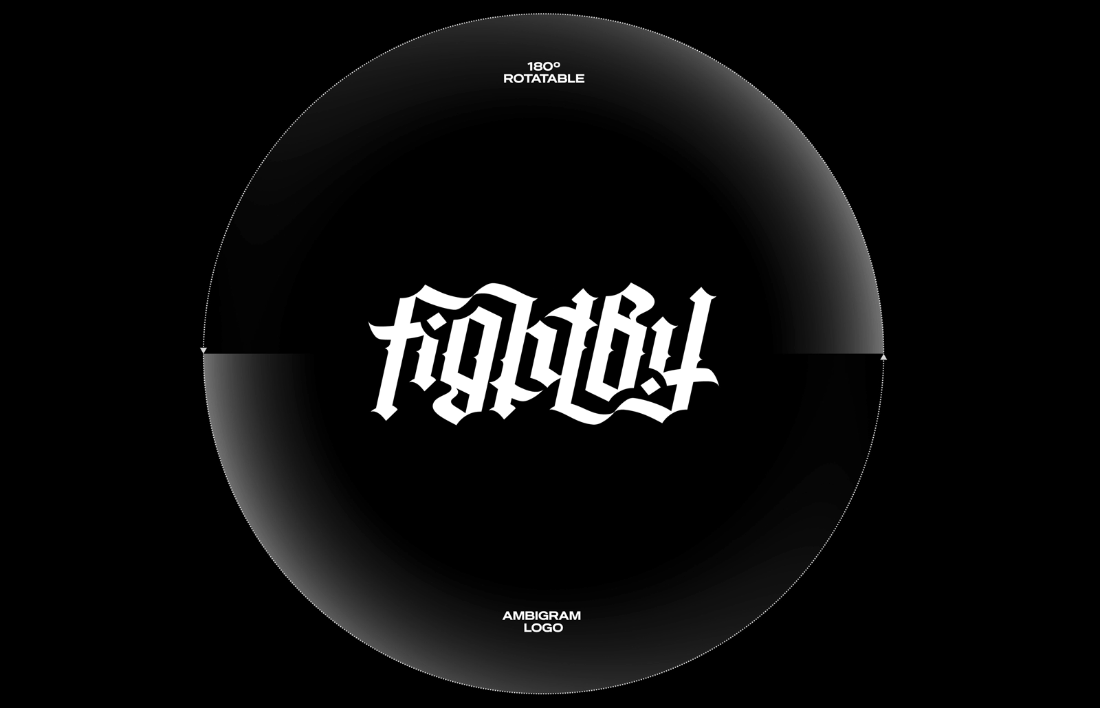Fight—B.Y™ | Логотип-амбиграмма — Изображение №5 — Брендинг, Графика на Dprofile