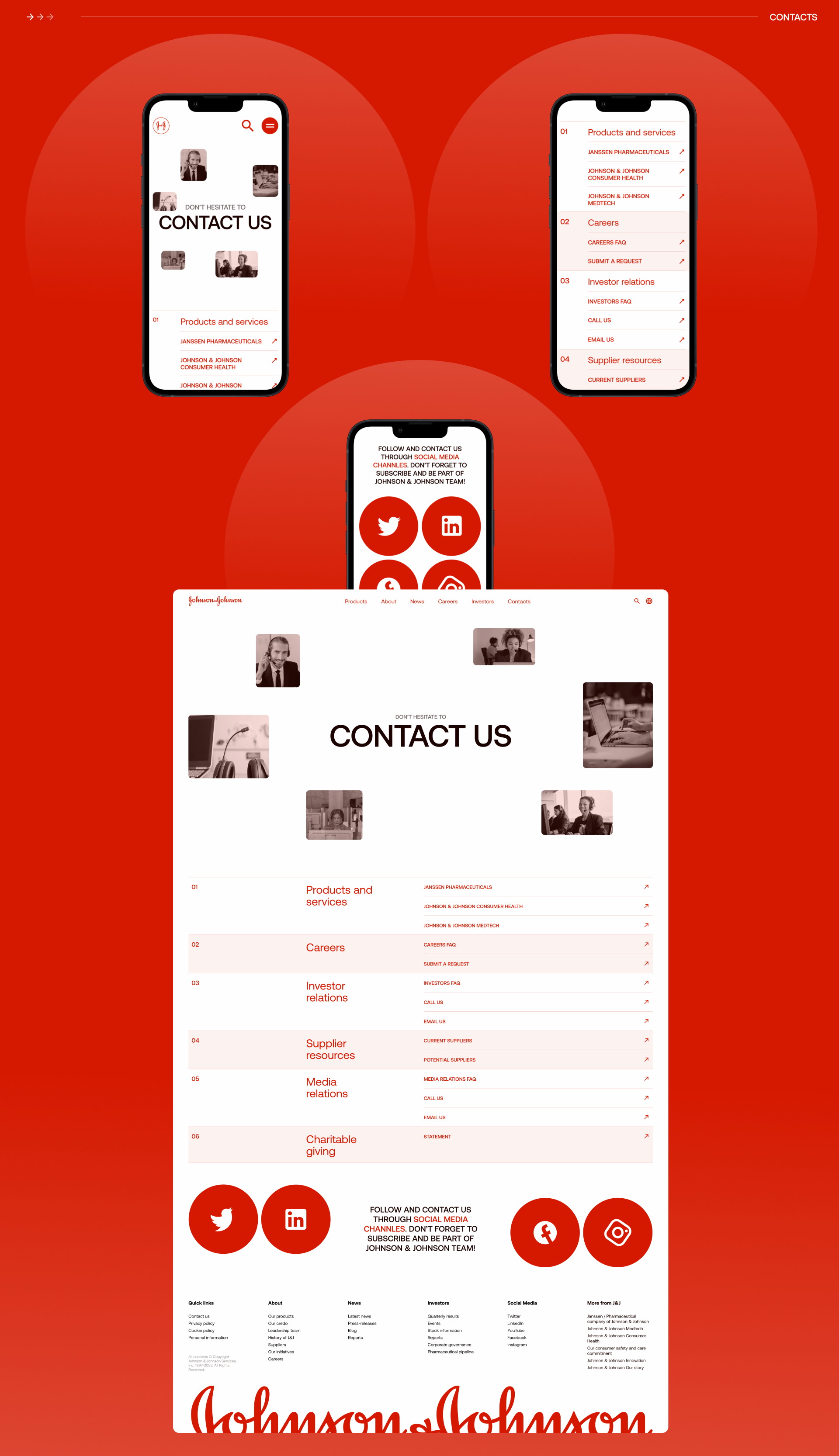 Johnson&Johnson / Corporate website — Изображение №9 — Интерфейсы, Брендинг на Dprofile