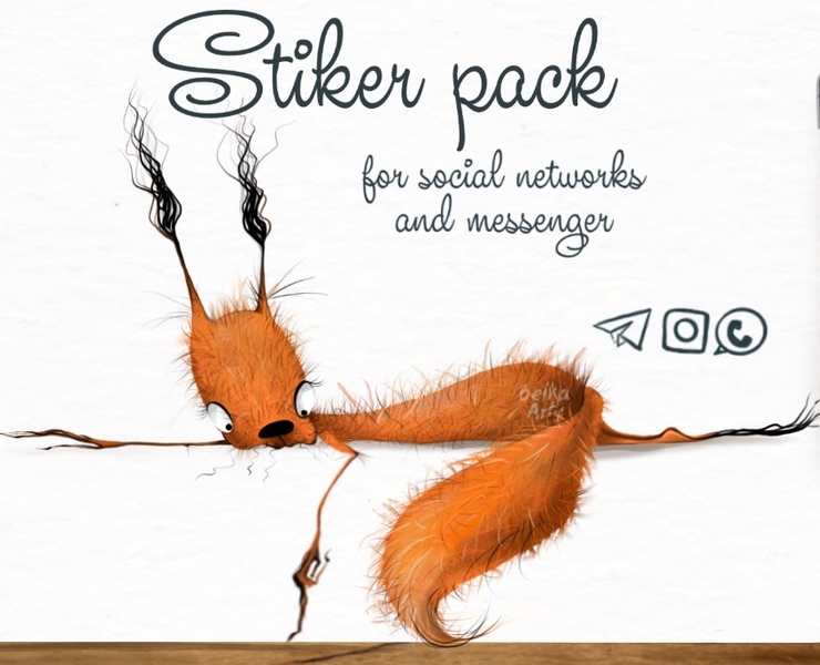 Sticker Pack for BELKlAarty — Иллюстрация, Маркетинг на Dprofile