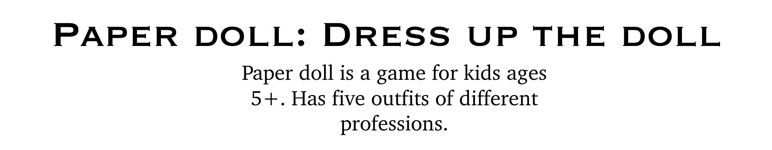 Paper doll: Dress up the doll — Изображение №2 — Иллюстрация на Dprofile