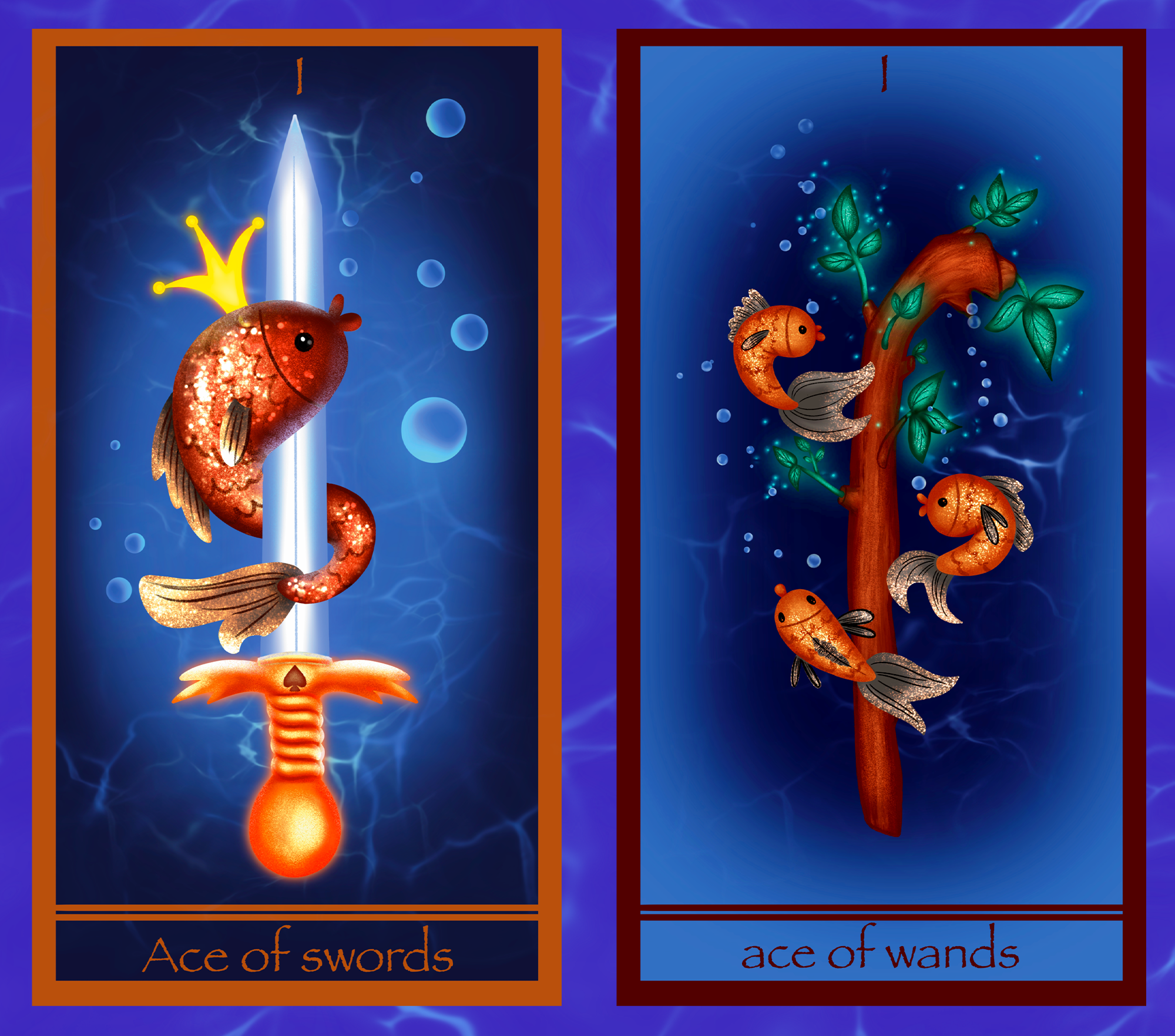 Tarot cards "Fish" — Изображение №7 — Иллюстрация на Dprofile