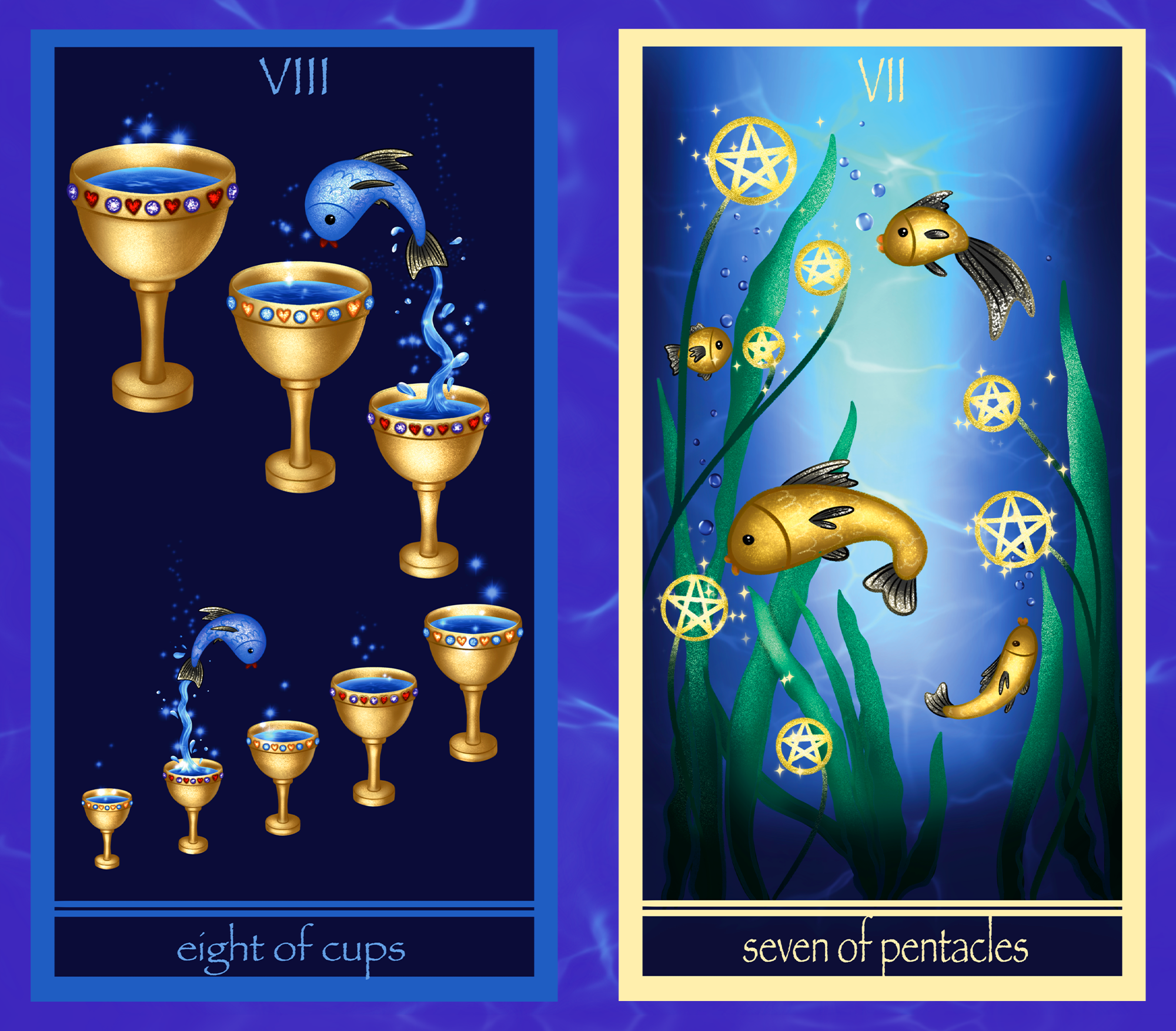 Tarot cards "Fish" — Изображение №10 — Иллюстрация на Dprofile