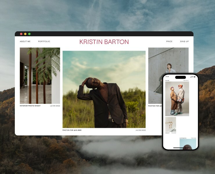 Website for the photographer — Интерфейсы на Dprofile