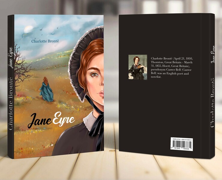 Обложка к книге Шарлотта Бронте Джейн Эйр «Джейн Эйр» — Иллюстрация, Графика на Dprofile