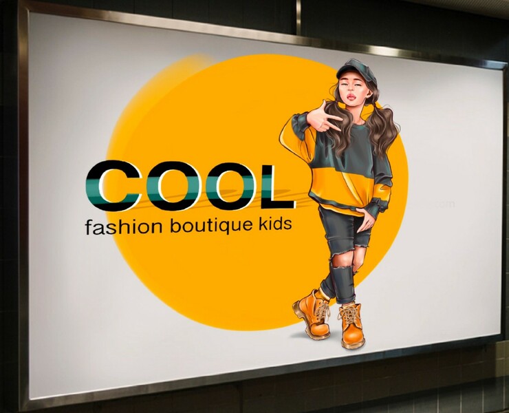 Design of a teen clothing boutique — Брендинг, Иллюстрация на Dprofile