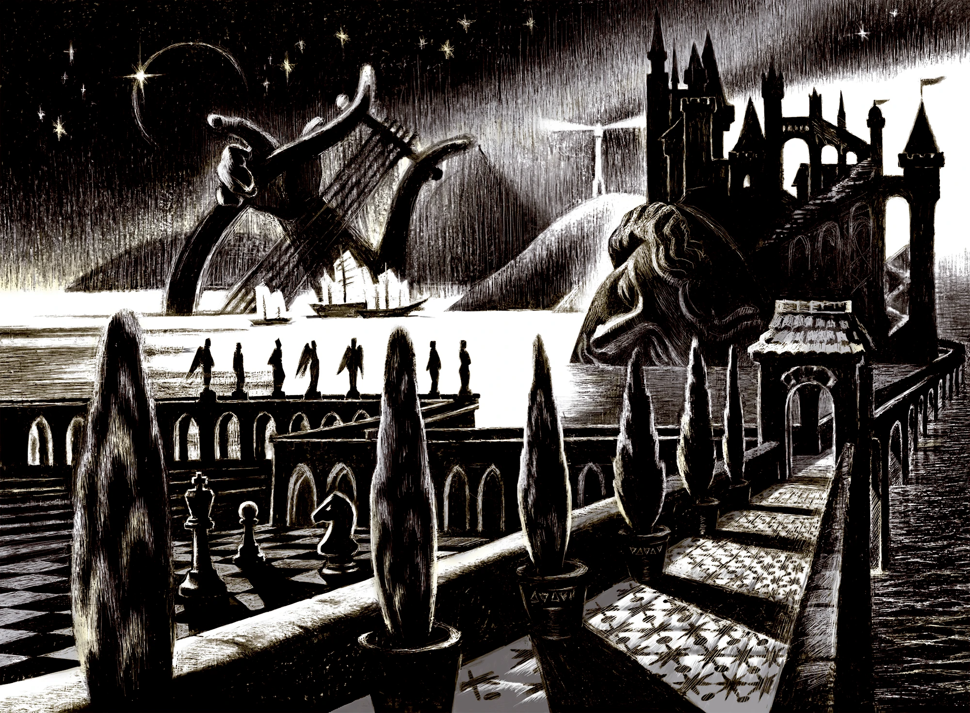 Книжный проект "Тень" Х.К.Андерсен — Изображение №12 — Иллюстрация, Графика на Dprofile