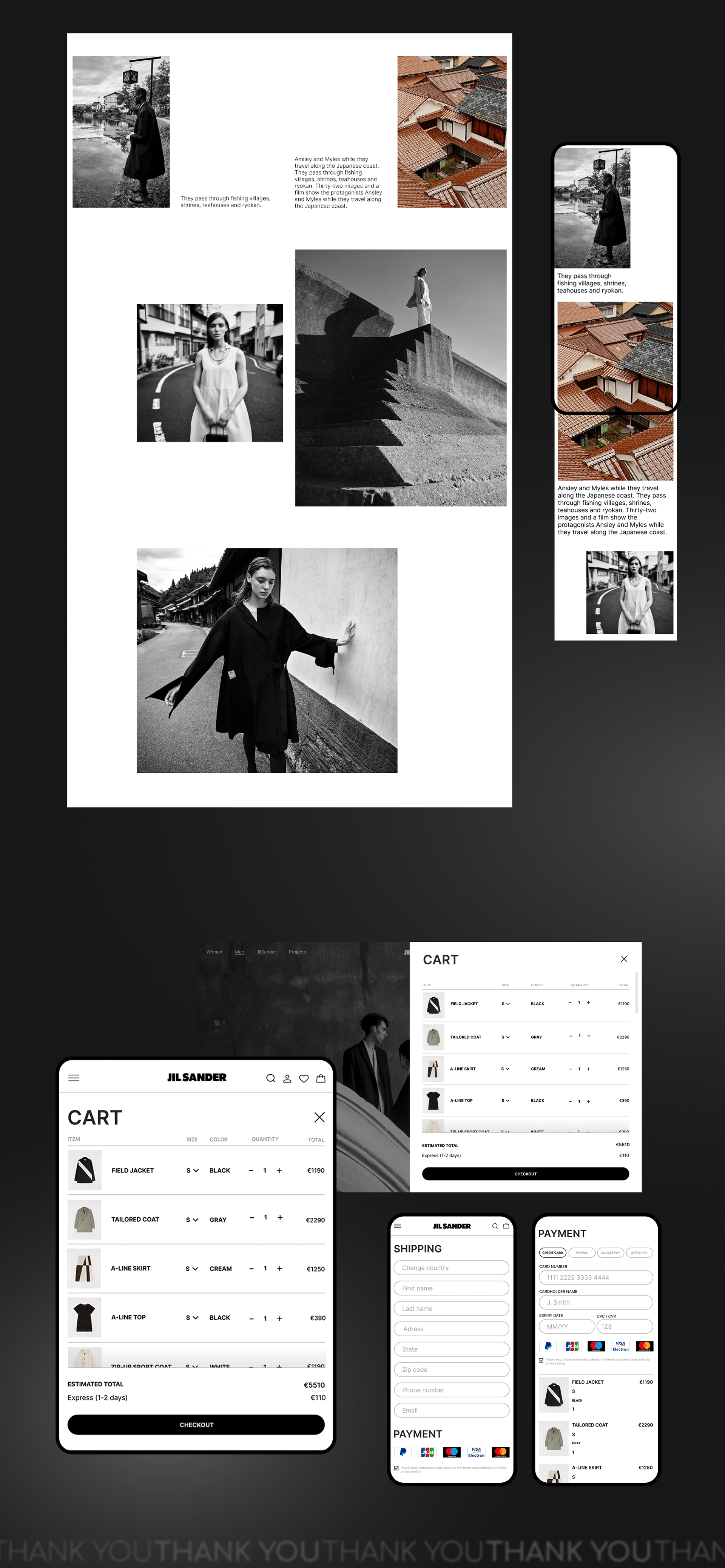 JilSander/E-commerce redesign — Изображение №3 — Интерфейсы на Dprofile