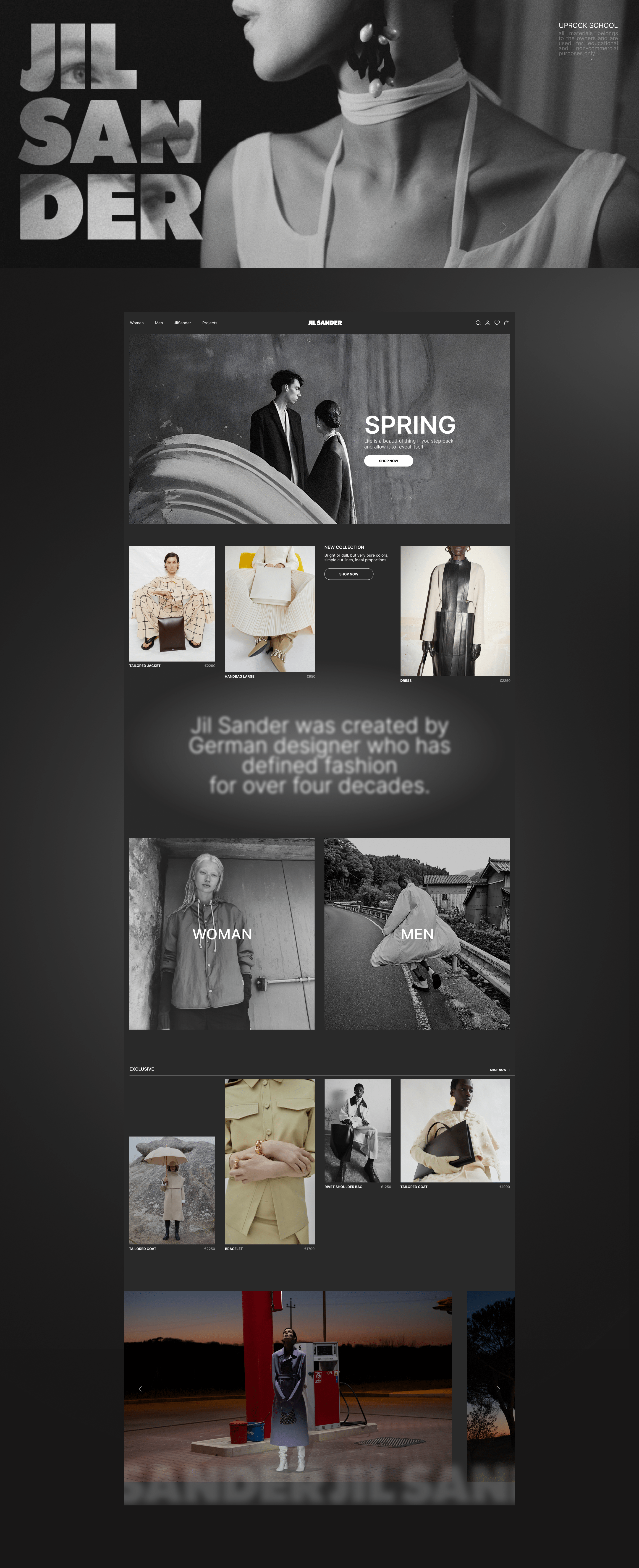 JilSander/E-commerce redesign — Изображение №1 — Интерфейсы на Dprofile