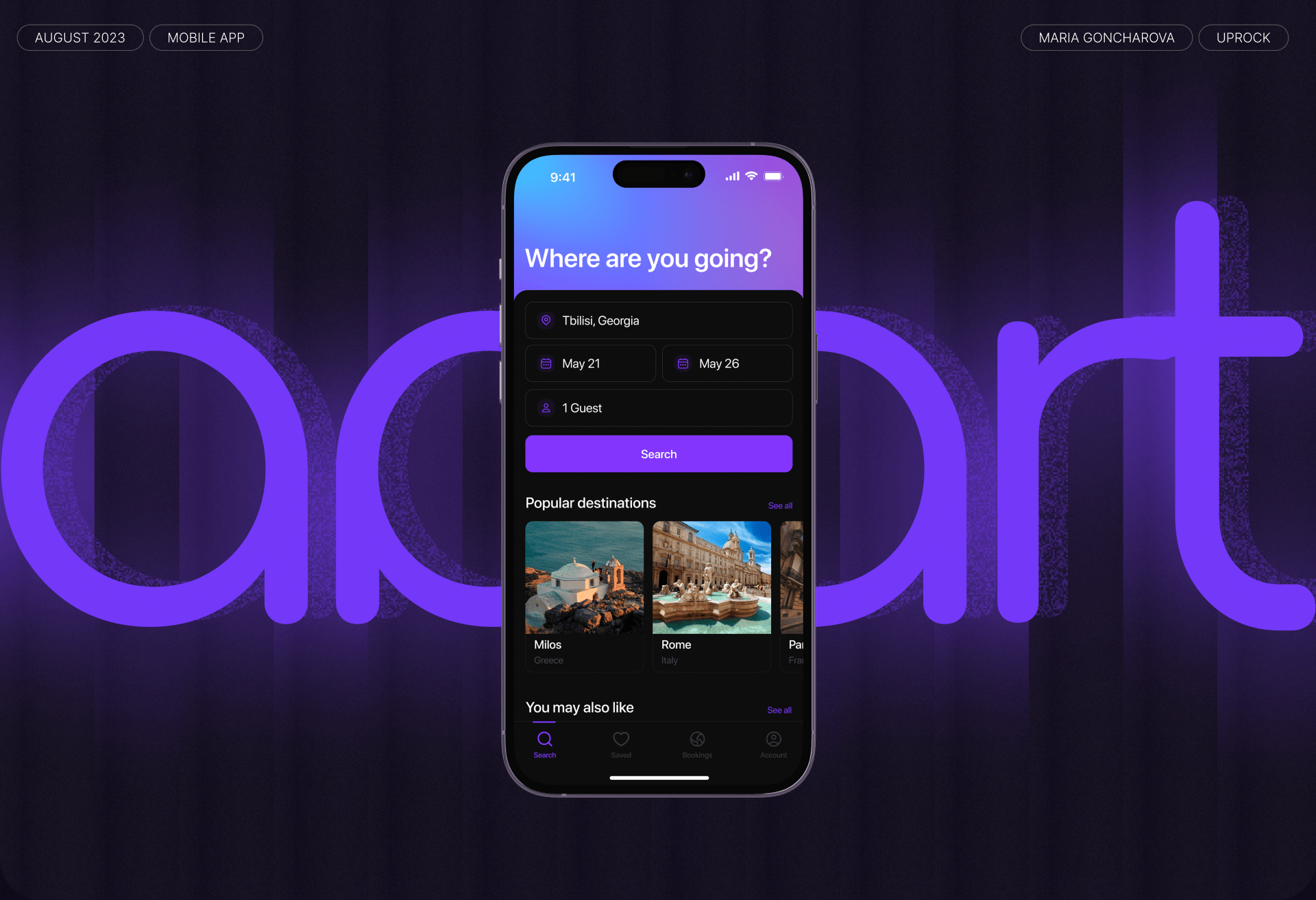 Apart | Booking Mobile App — Изображение №1 — Интерфейсы на Dprofile