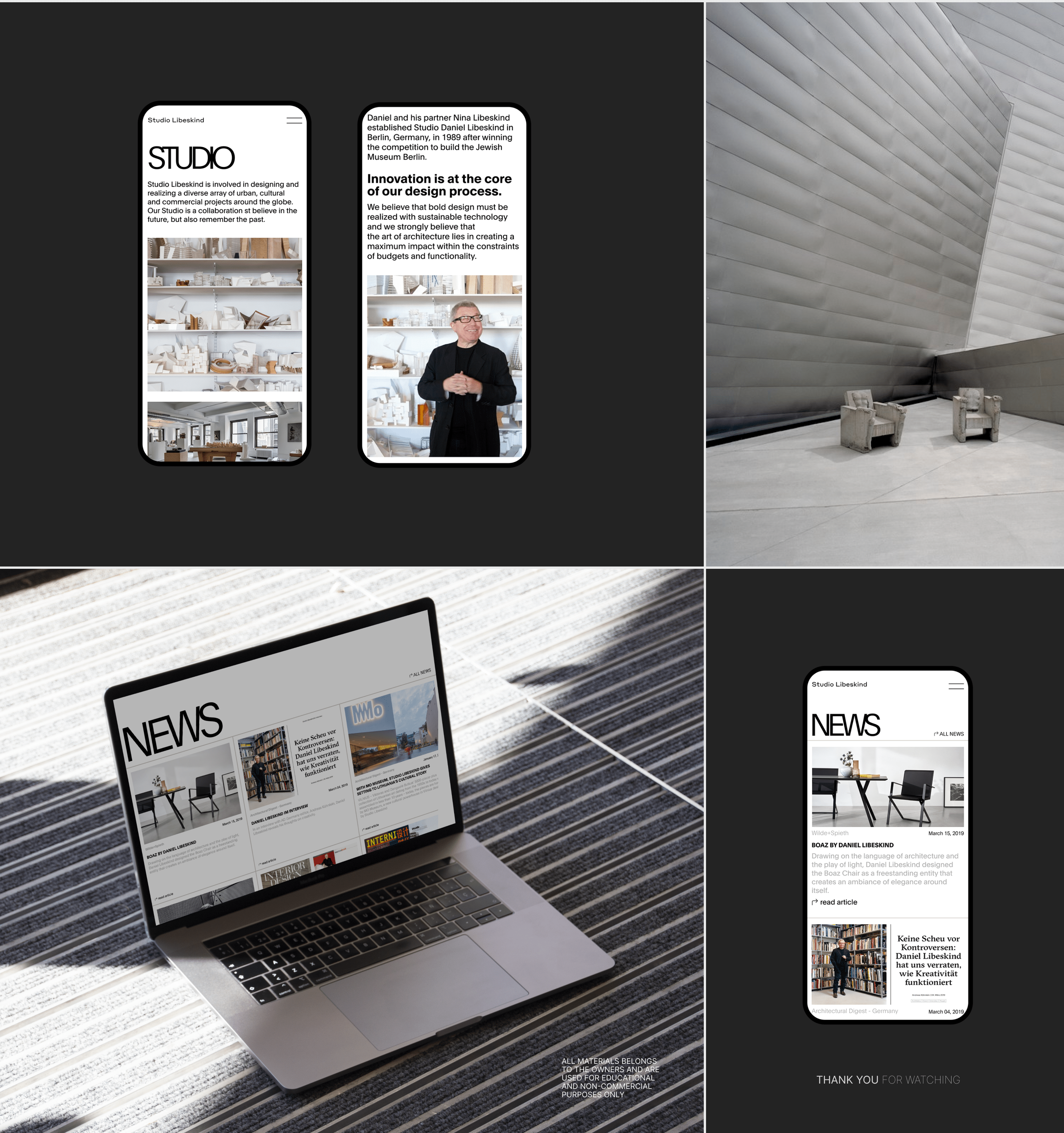 Studio Libeskind/Corporate Website Redesign — Изображение №5 — Интерфейсы на Dprofile